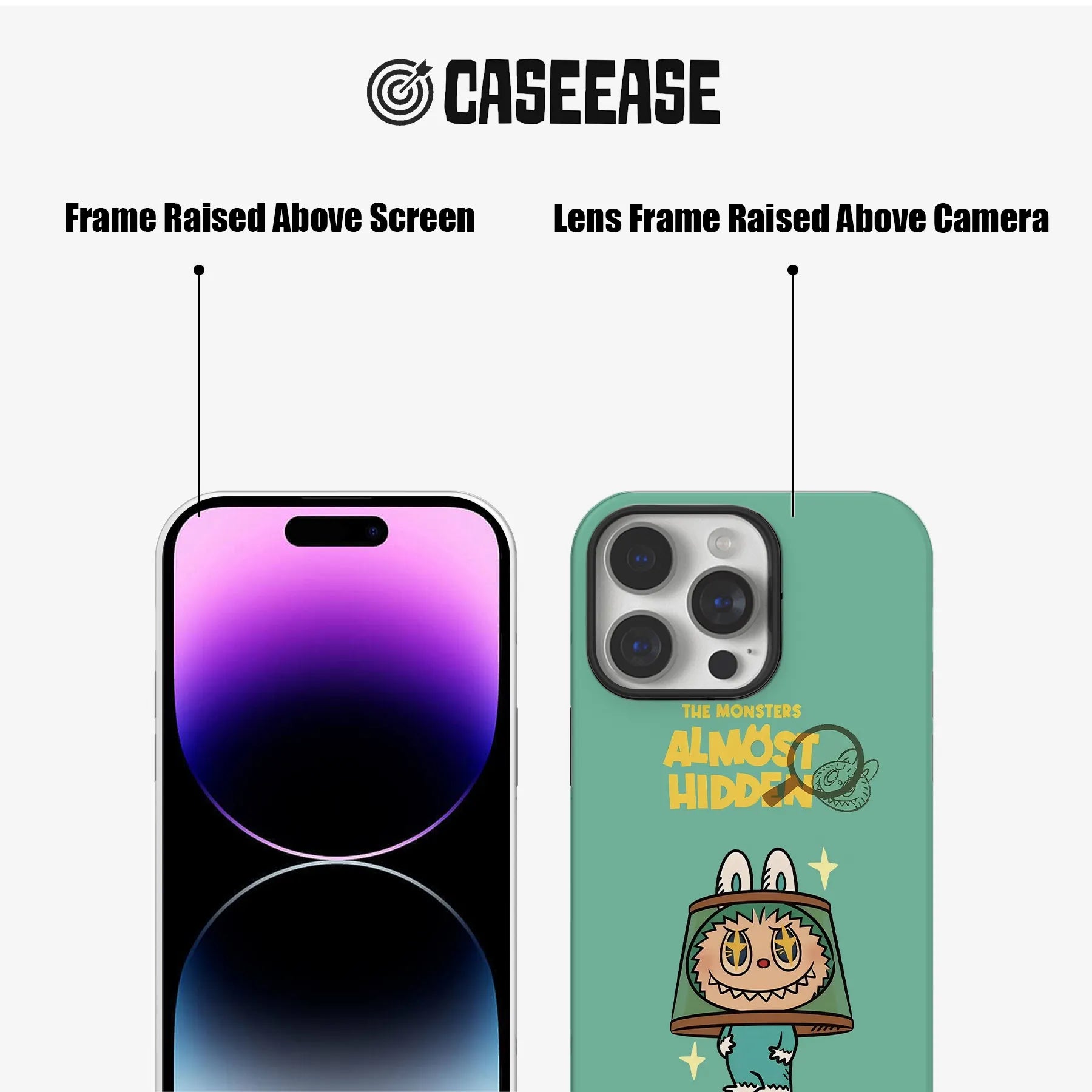 Funda para teléfono Labubu casi oculta
