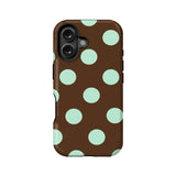 Stylish Brown Mint Dot Phone Case