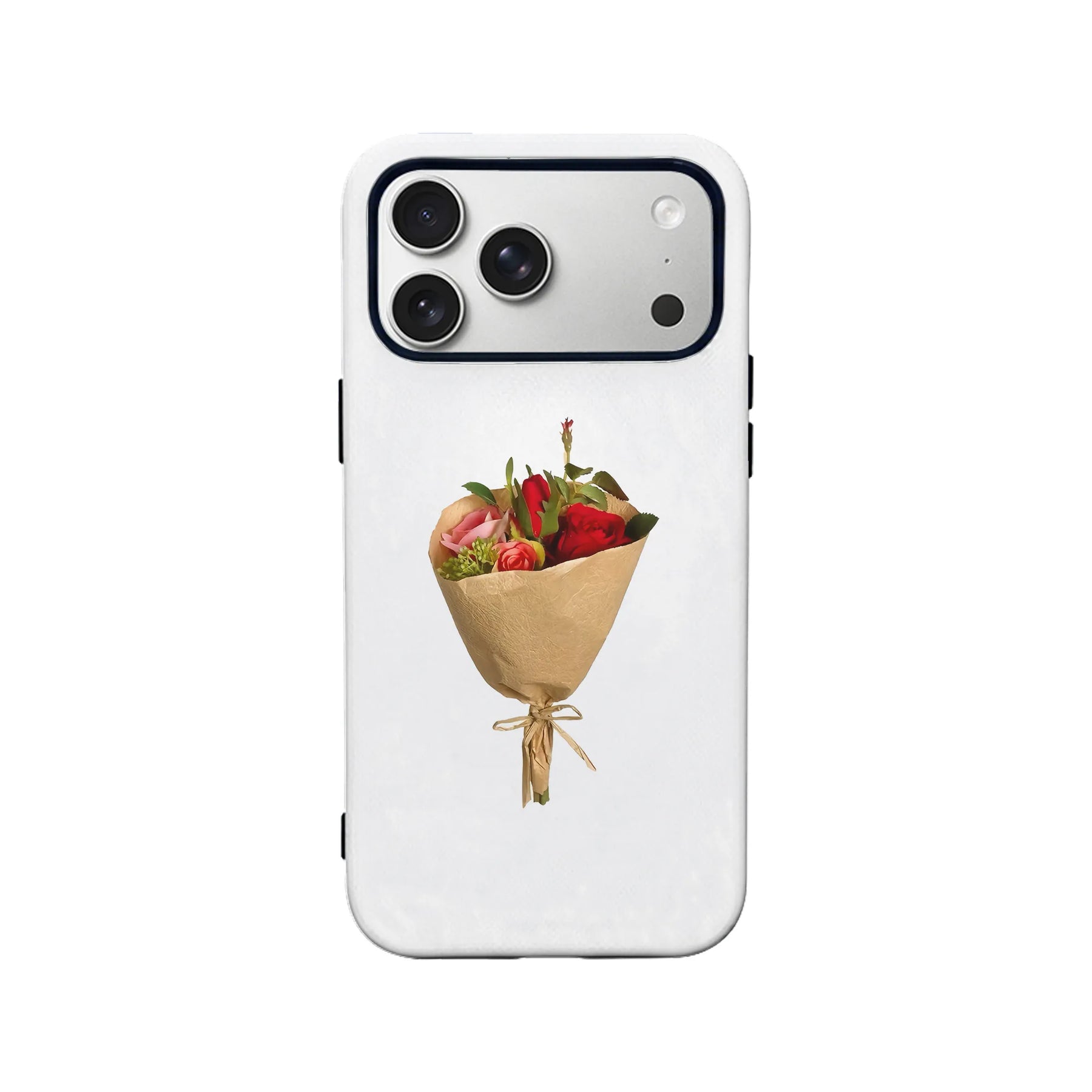 Funda para teléfono con un elegante ramo de flores: diseño floral romántico