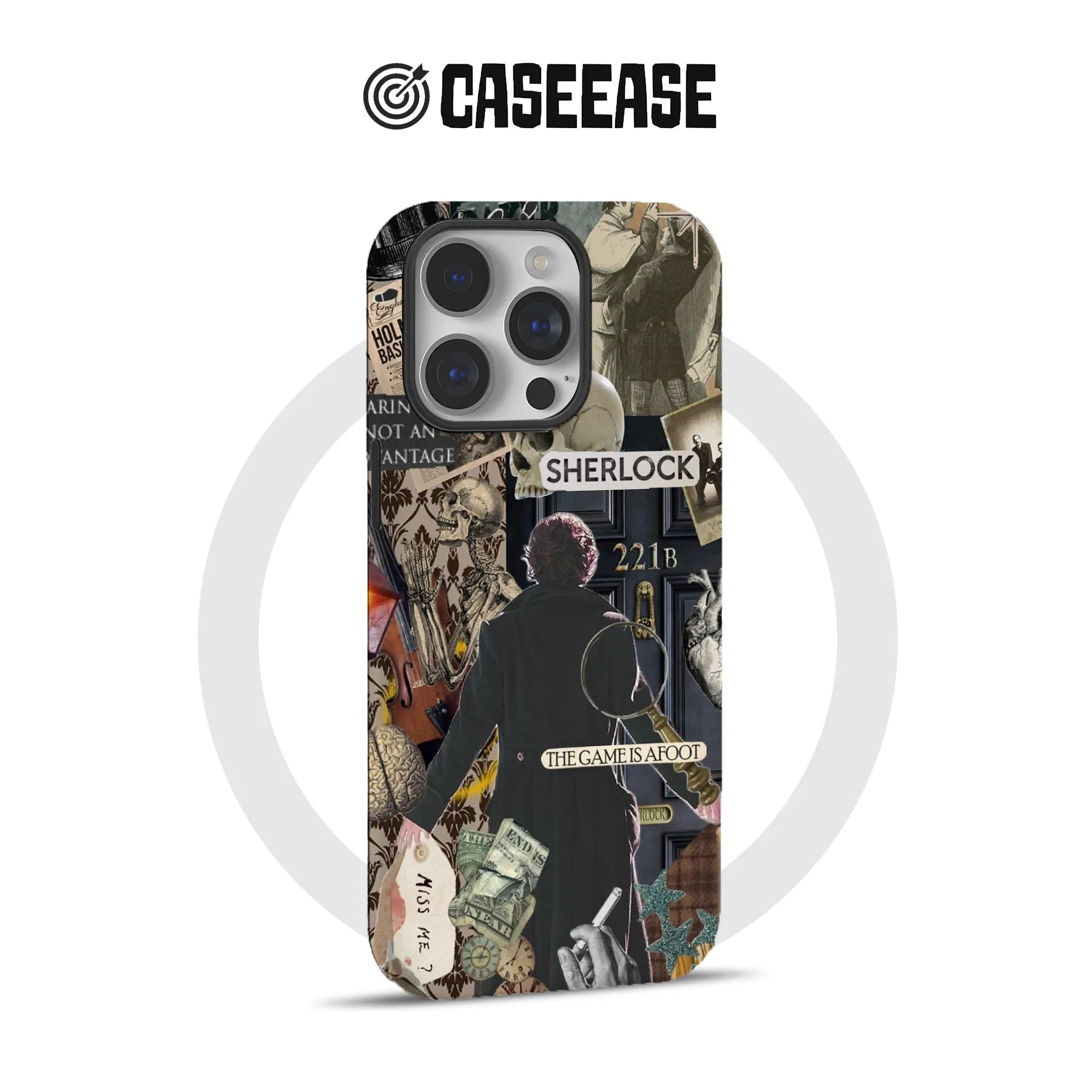 Sherlock Holmes Inspired Phone Case