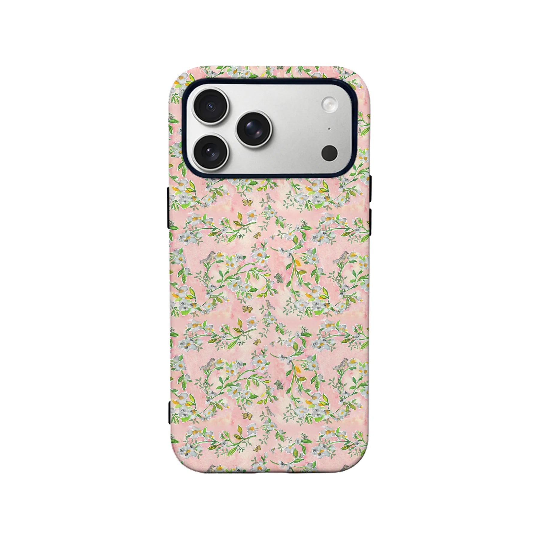 Funda para teléfono con diseño floral de primavera: delicada y elegante