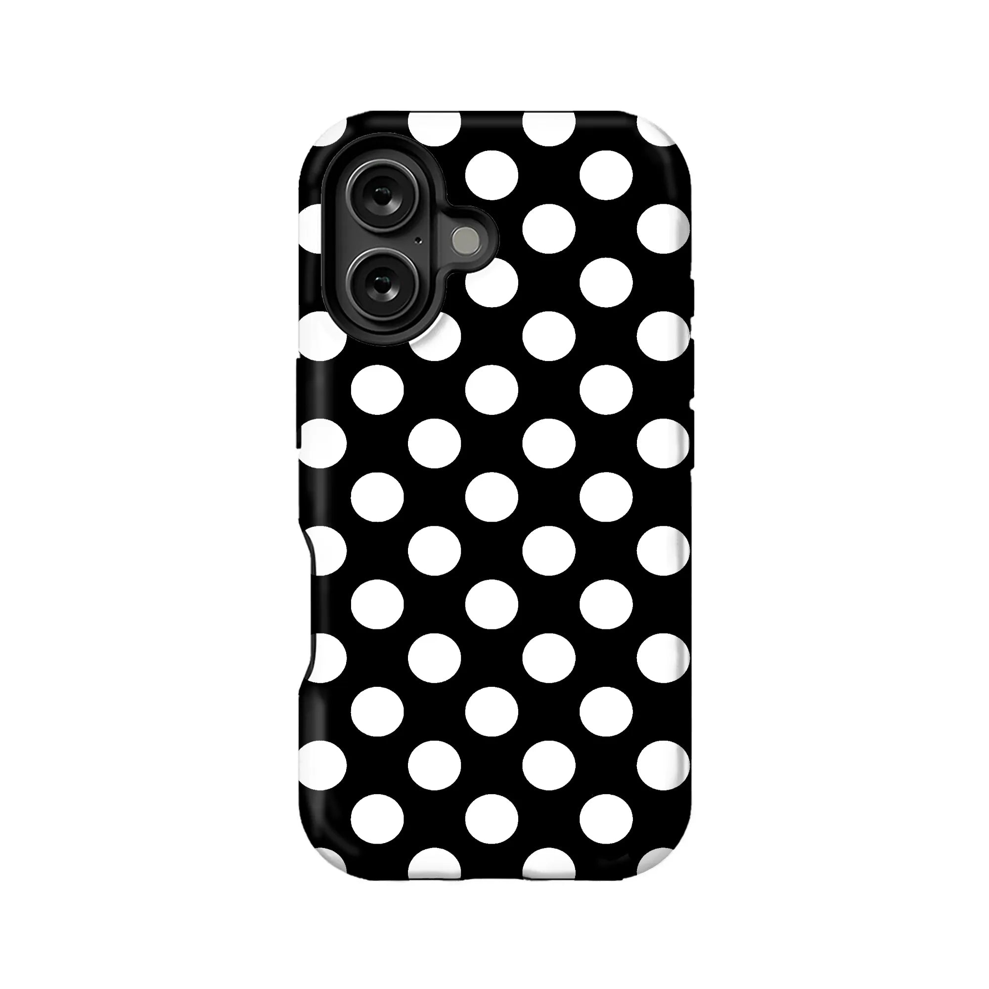 Classic Black and White Polka Dot Phone Case