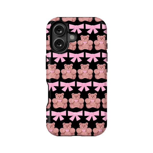 Cute Glitter Bear Phone Case