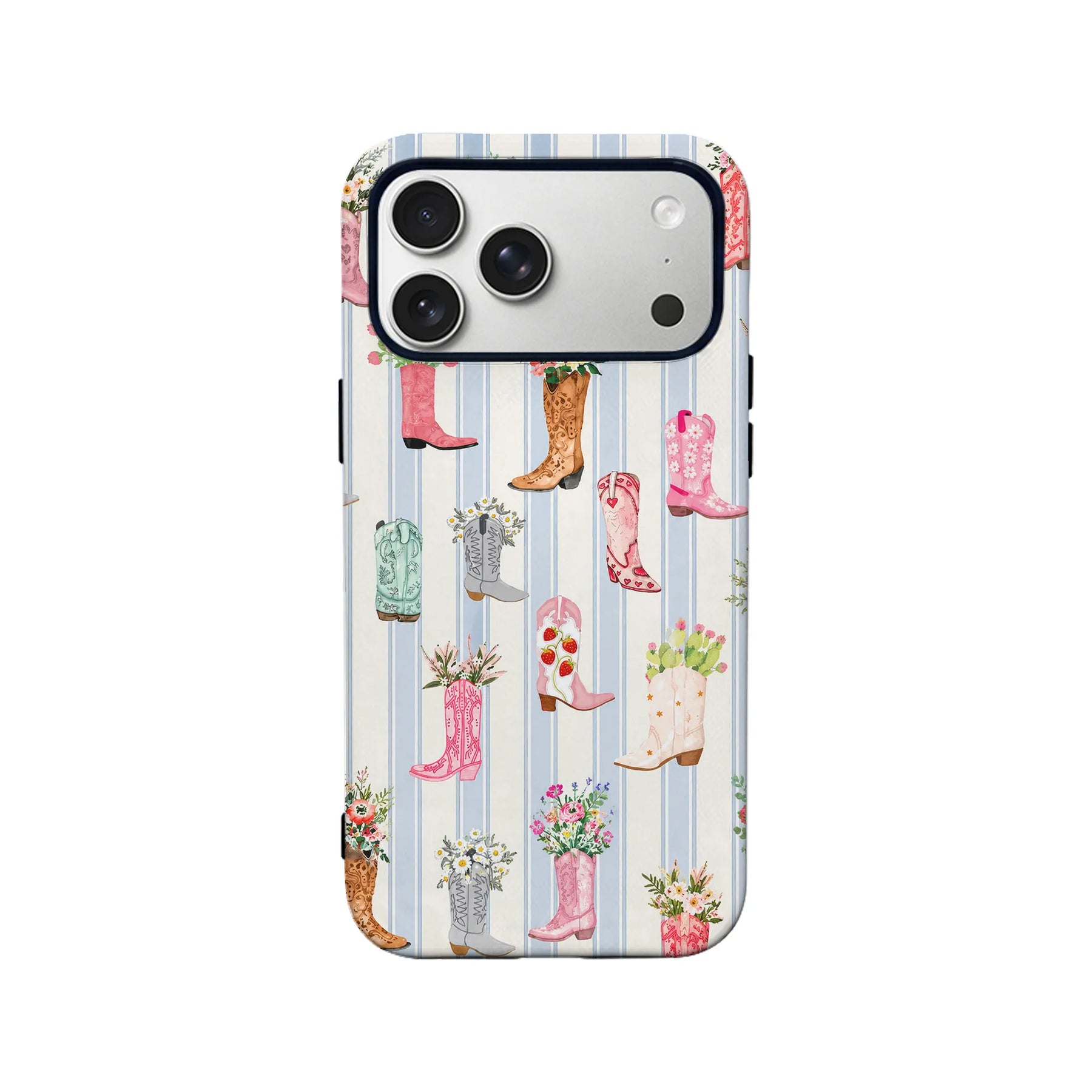 Vintage Floral Cowboy Boots Phone Case
