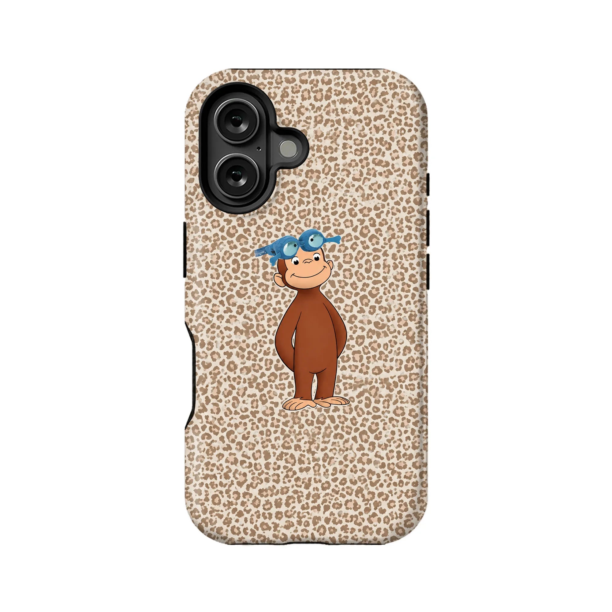 Cute Monkey Leopard Print Phone Case