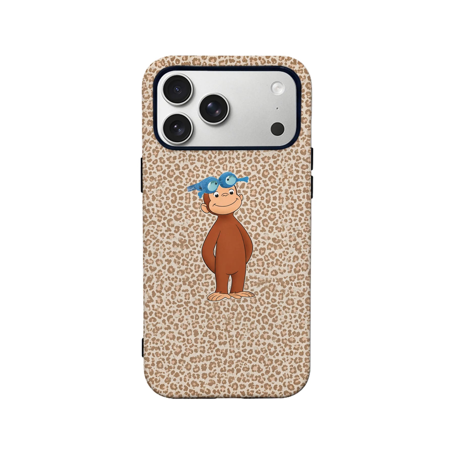 Cute Monkey Leopard Print Phone Case