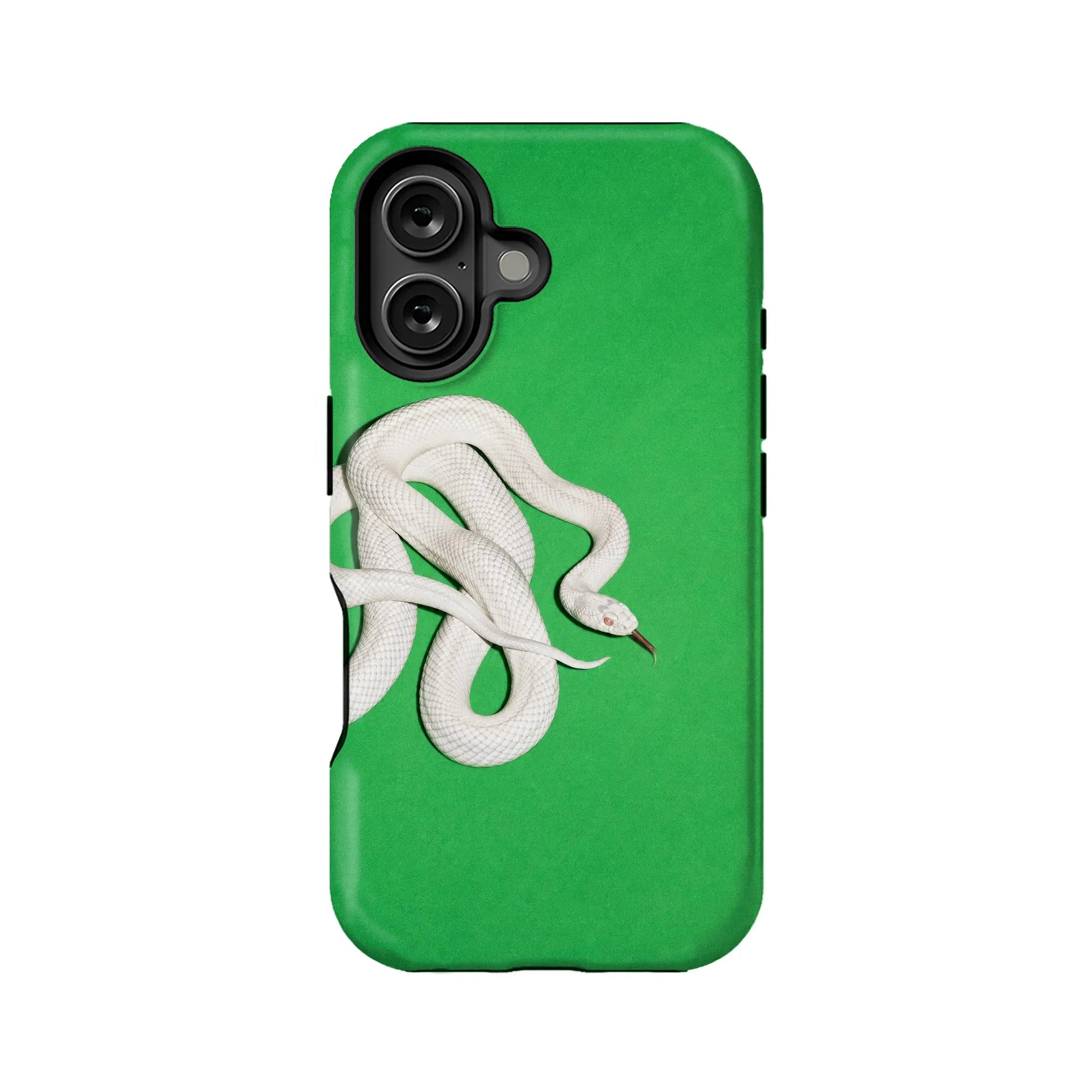 Minimalist White Snake Phone Case