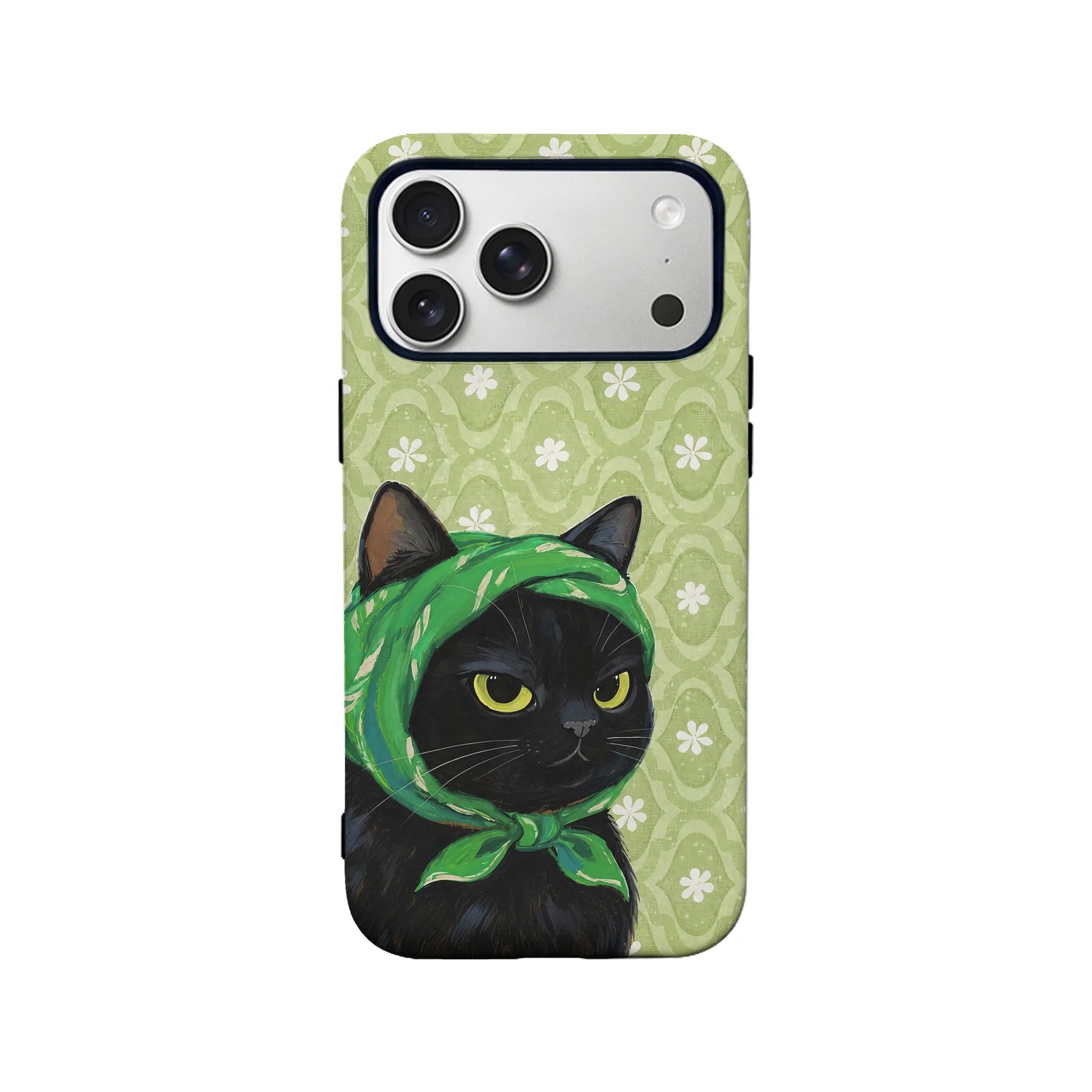 Artistic Black Cat Phone Case
