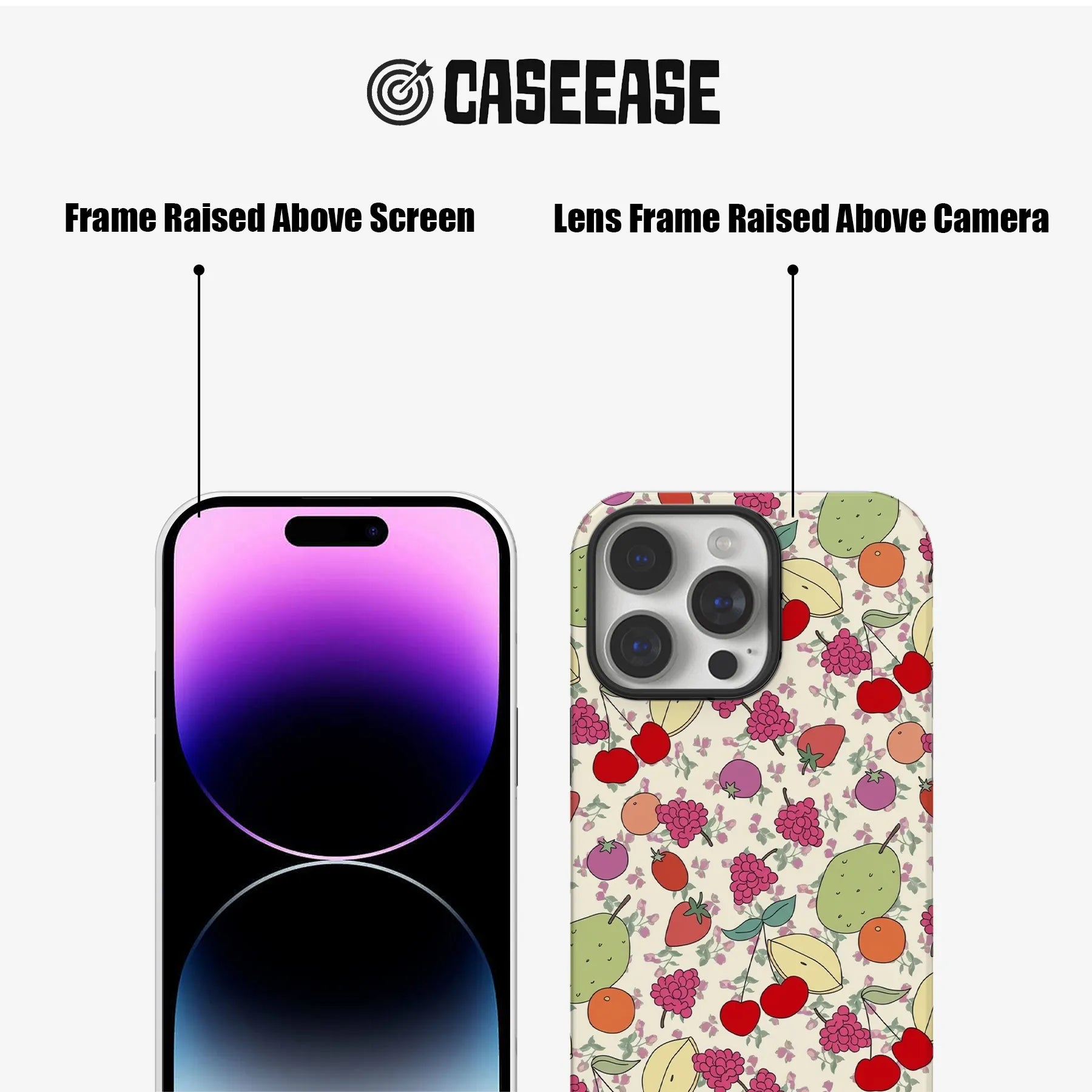 Colorful Fruit Pattern Phone Case