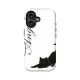 Elegant Black Cat Phone Case