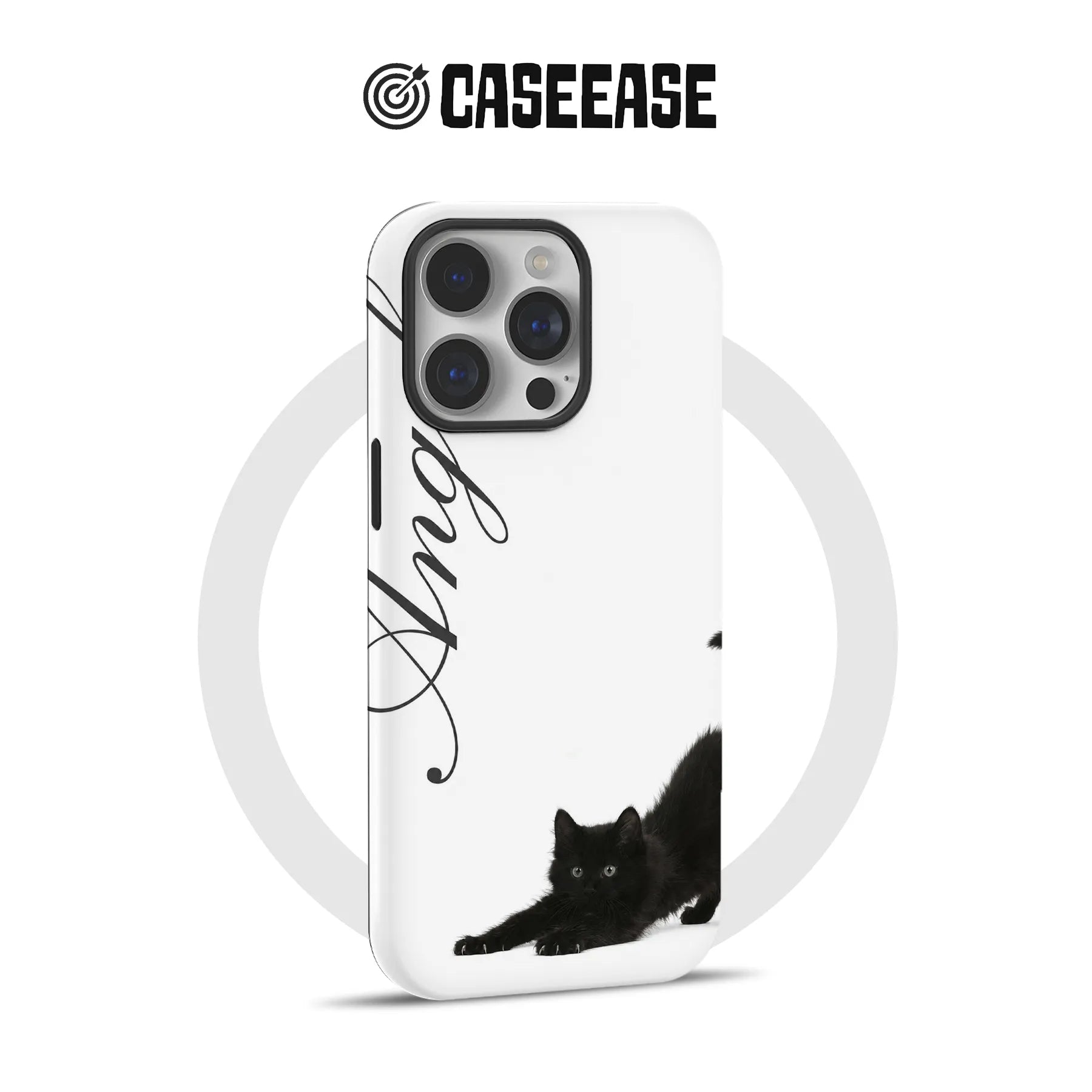Elegant Black Cat Phone Case