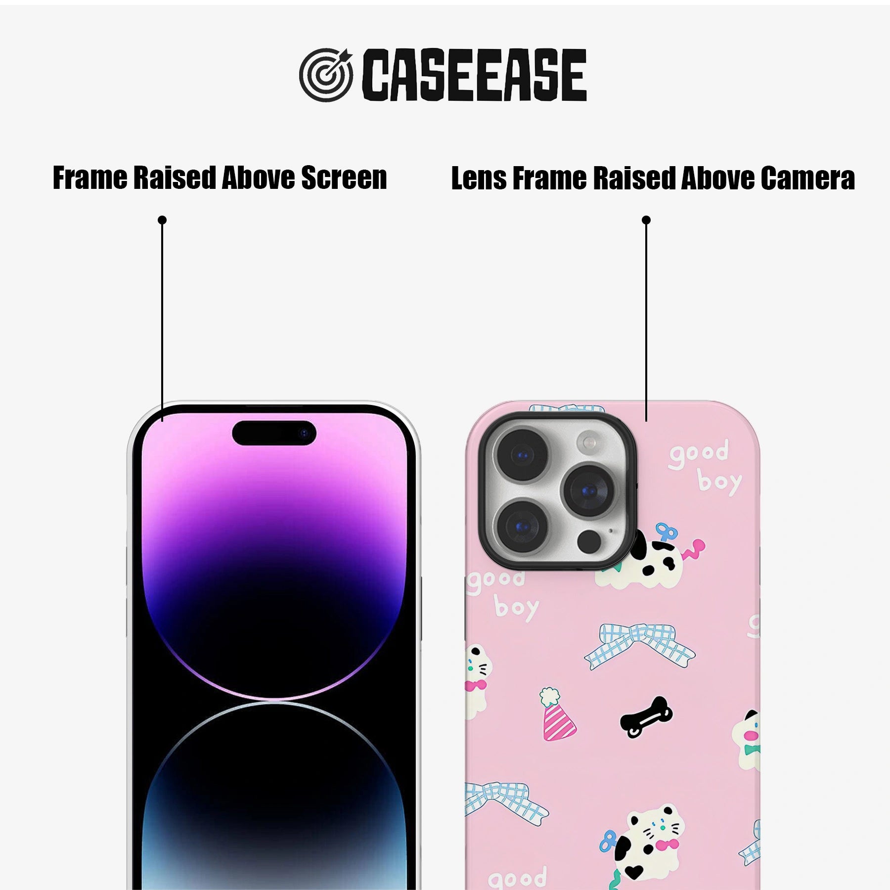 Funda para teléfono con diseño de mascota: divertida y protectora