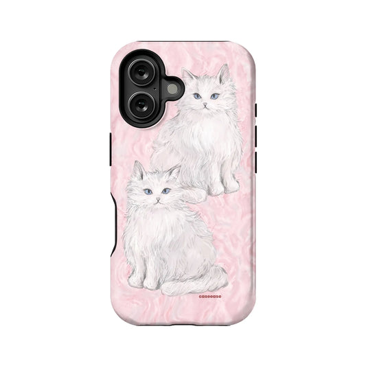 Fluffy White Cat Phone Case