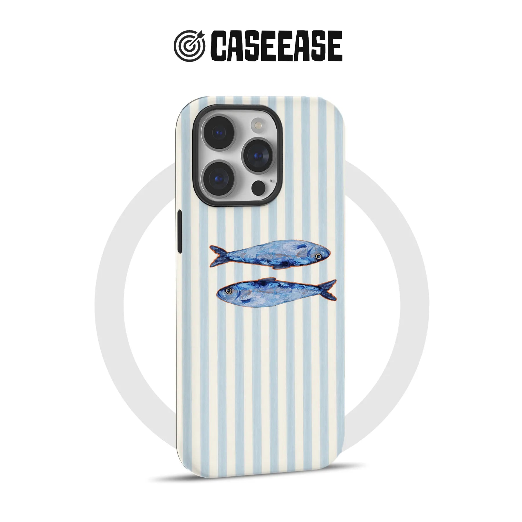 Vintage Blue Fish Phone Case