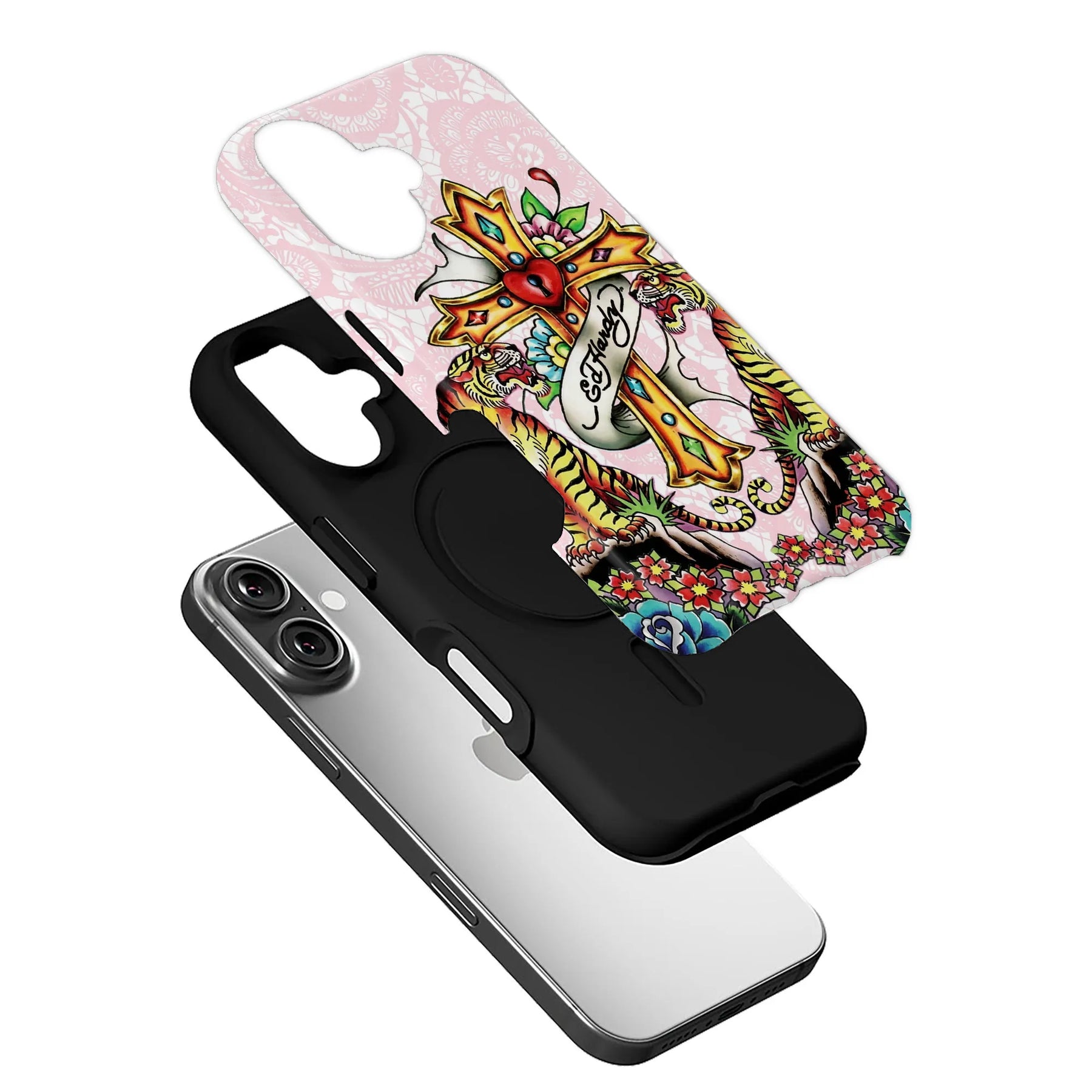 Ed Hardy Tiger Cross Phone Case
