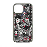 Holographic Chrome Phone Case - Graffiti Art Design