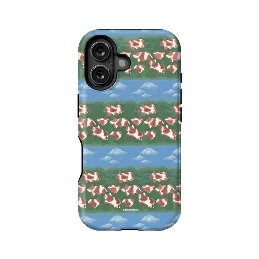 Whimsical Cow Pattern Phone Case