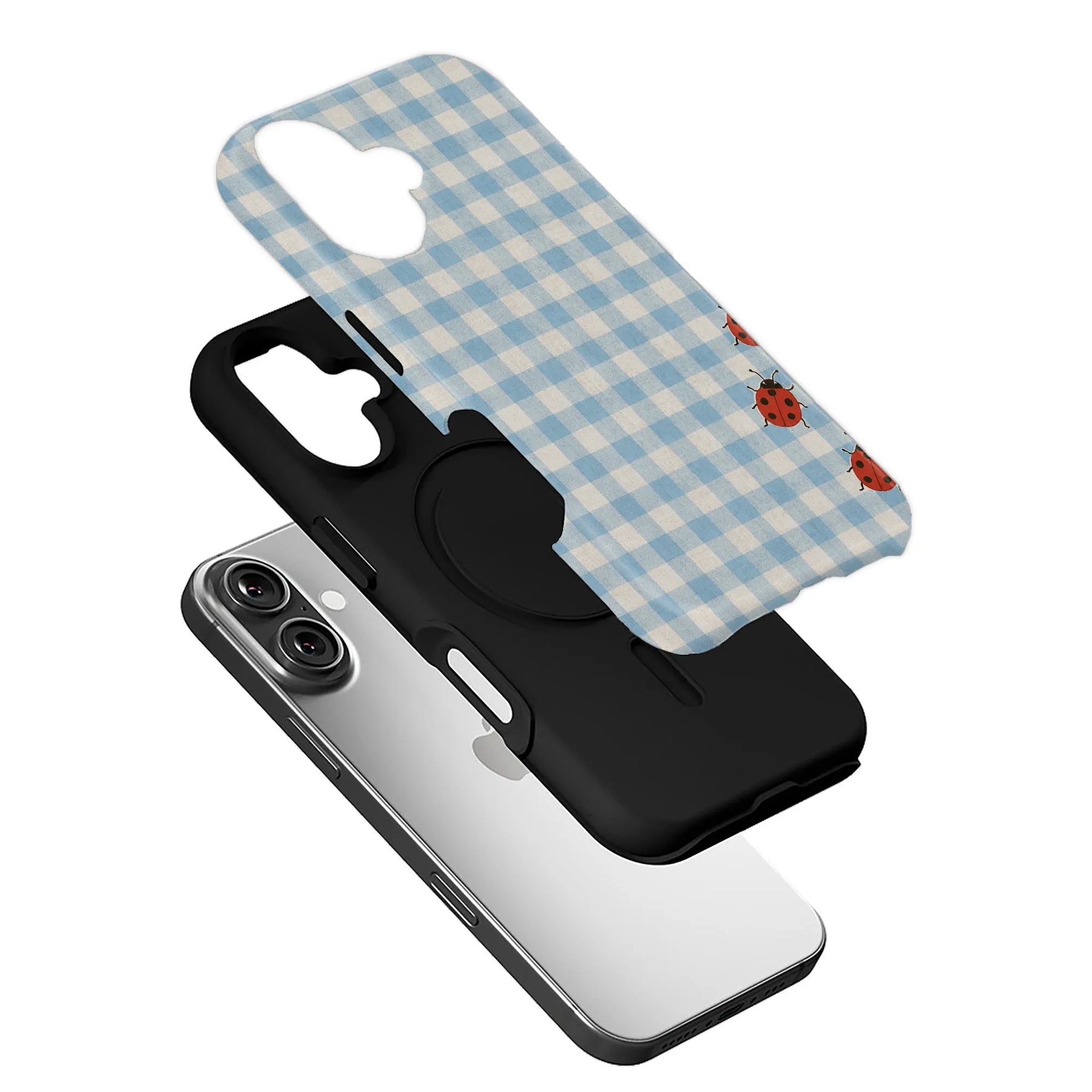 Ladybug Gingham Phone Case