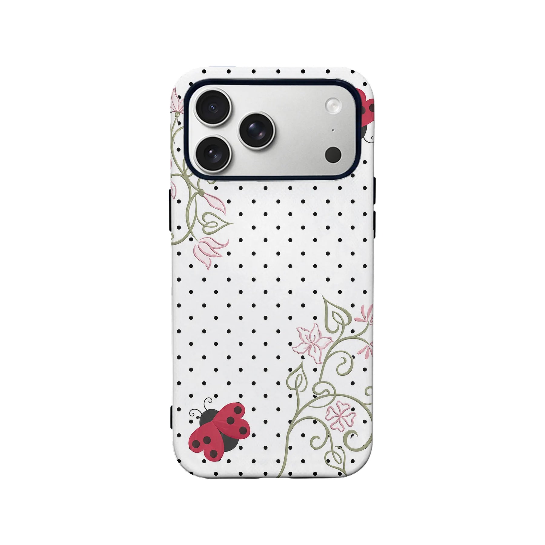 Ladybug Floral Pattern Phone Case
