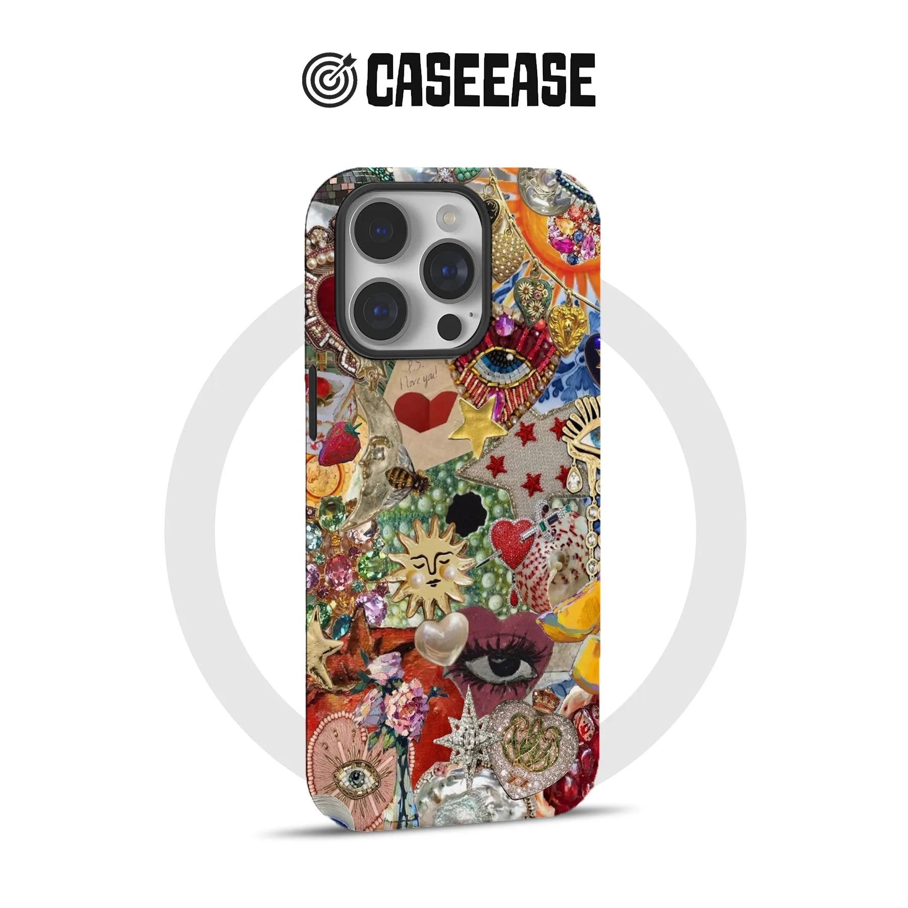 Funda para teléfono con encanto bohemio vibrante