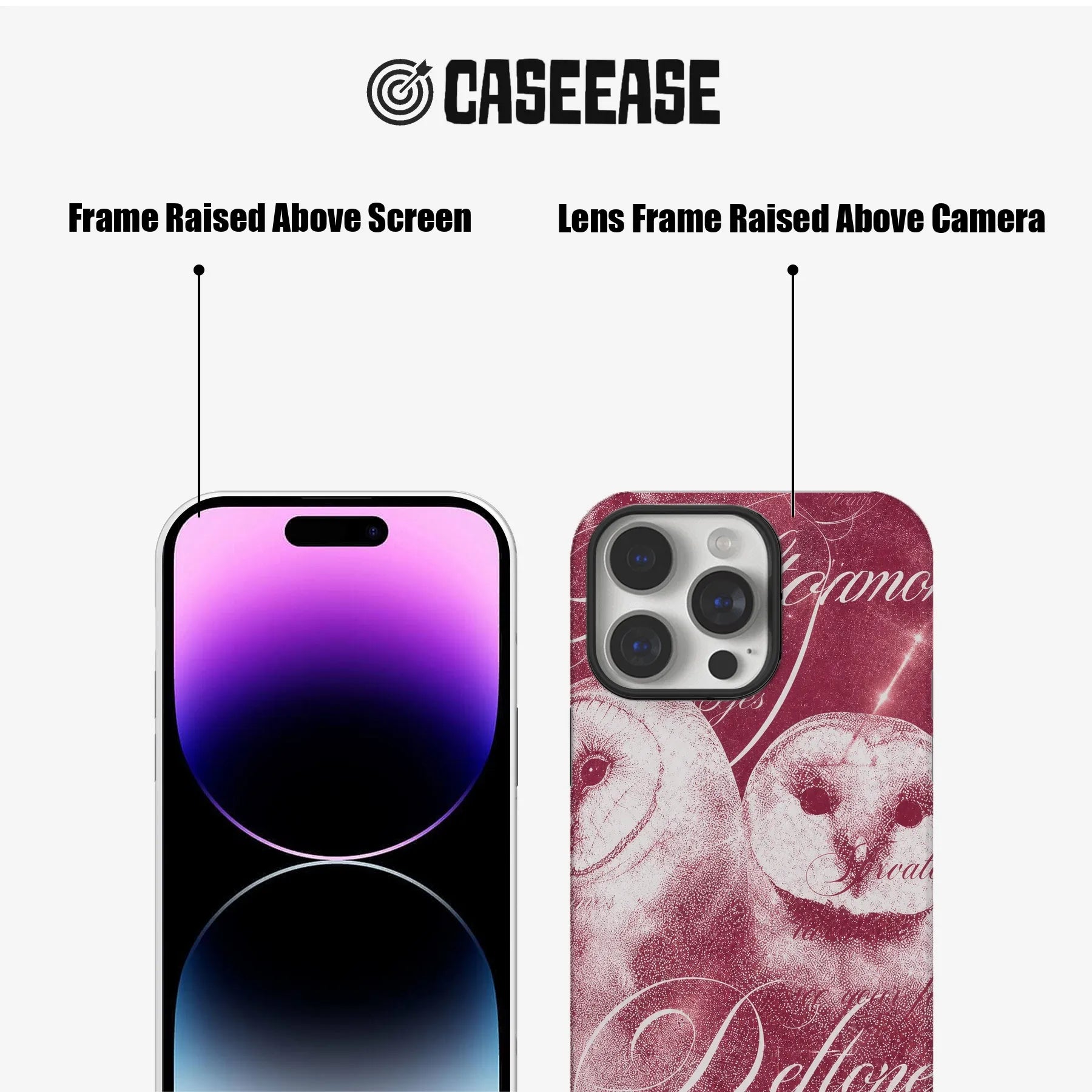 Artistic Owl Design Phone Case