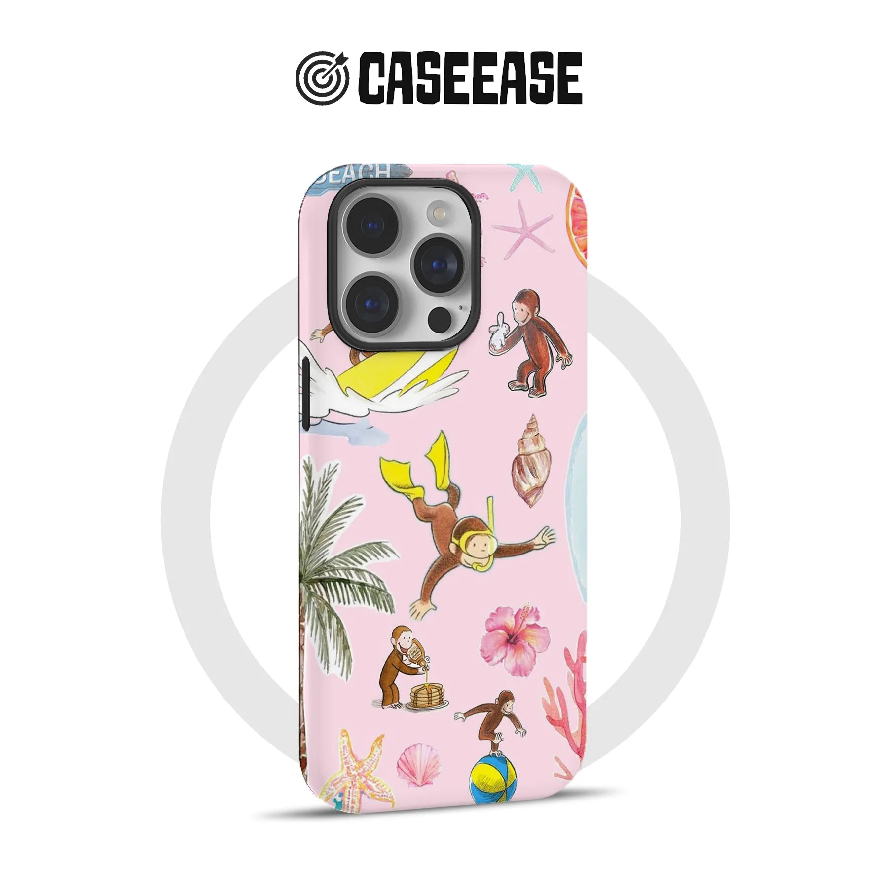 Curious George Beach Phone Case