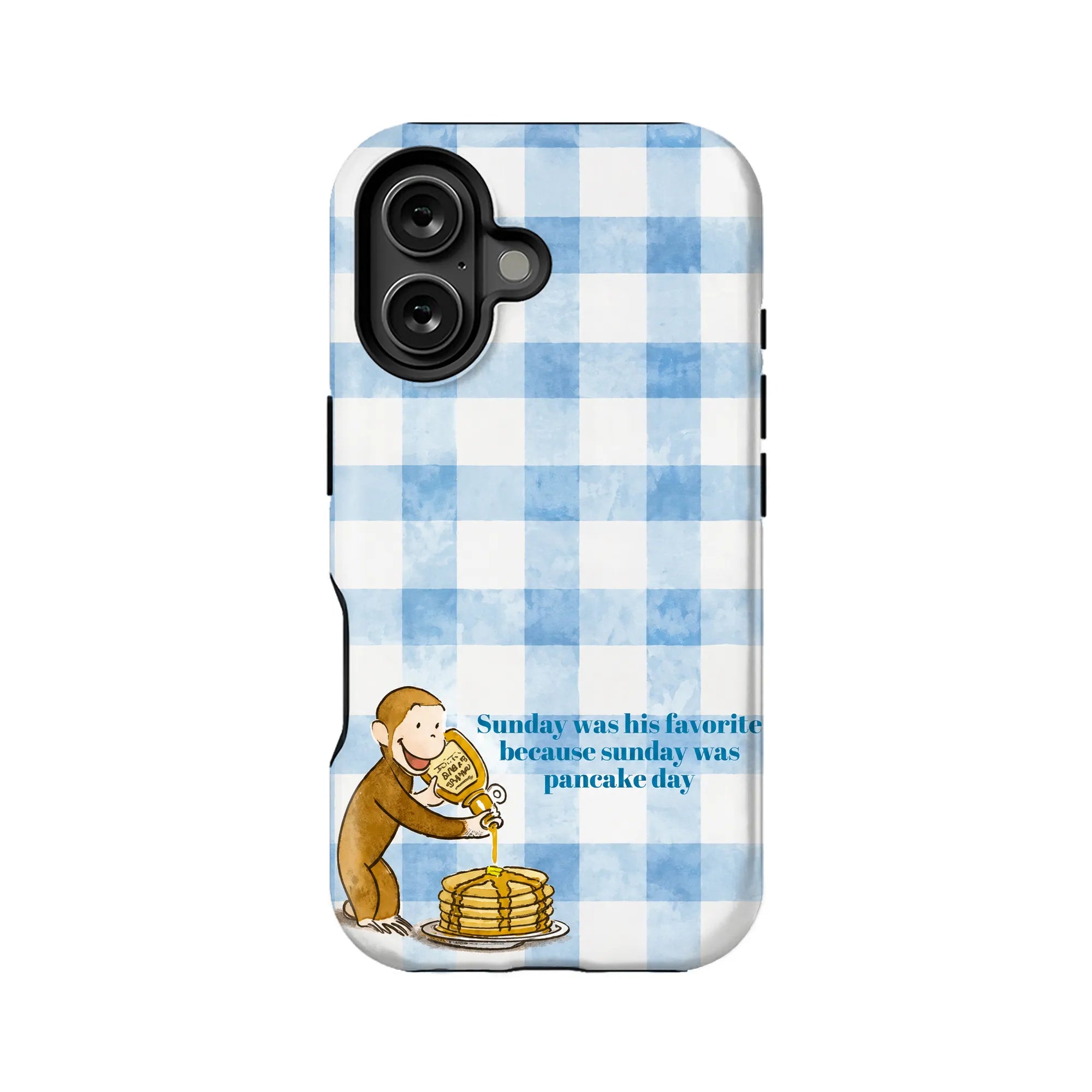 Curious Monkey Pancake Day Phone Case