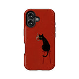 Artistic Black Cat Phone Case