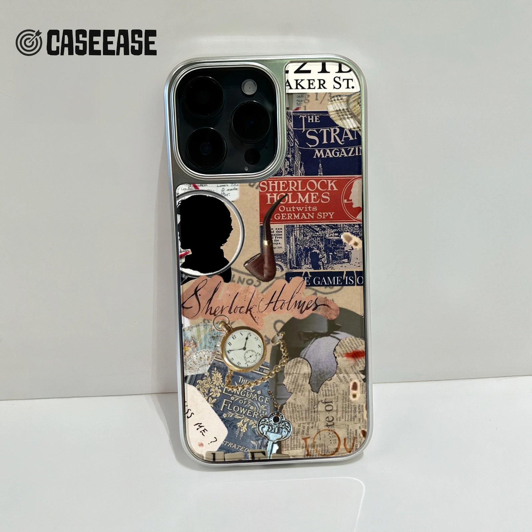 Sherlock Holmes Collage Phone Case - Vintage Literary Design