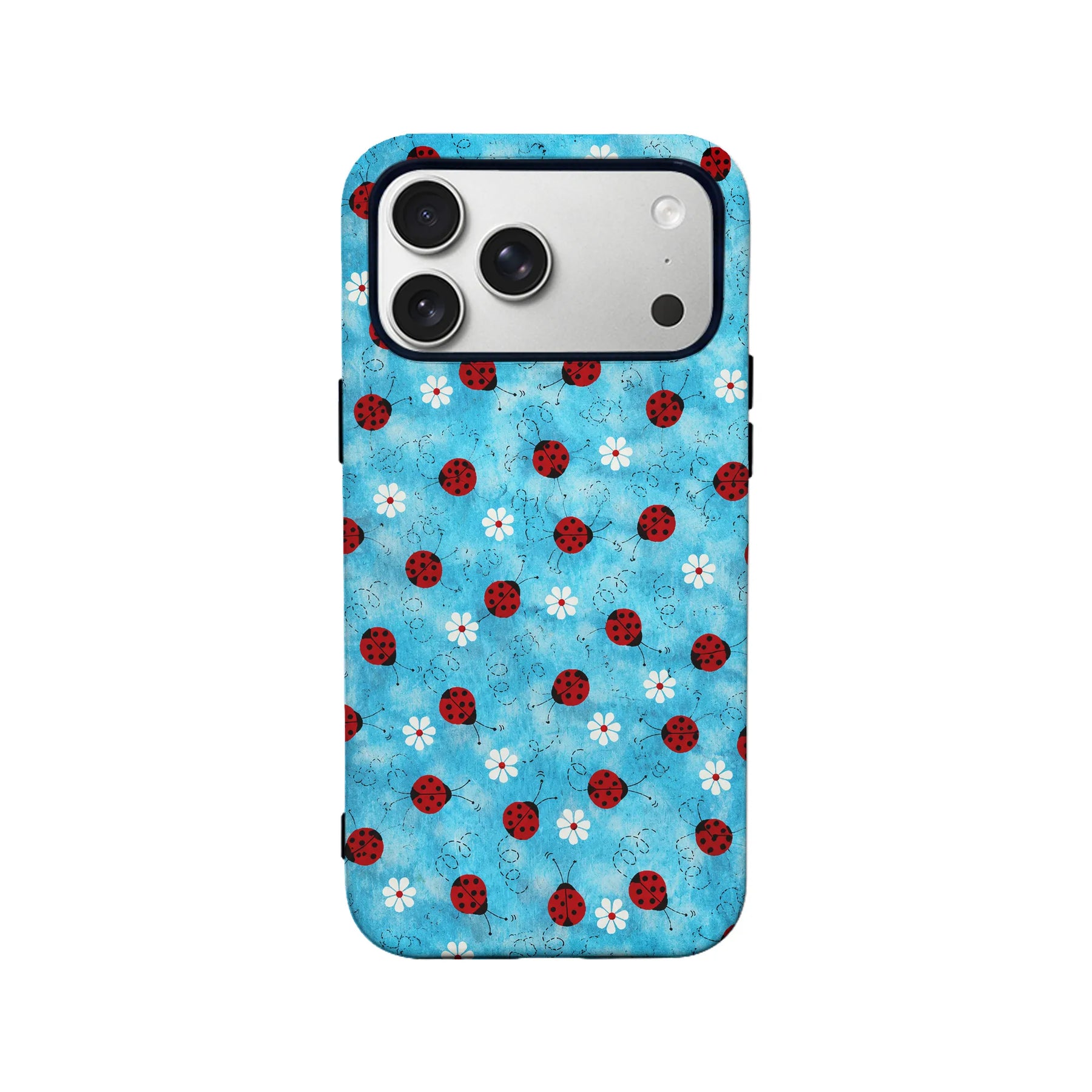 Ladybug and Flower Pattern Phone Case