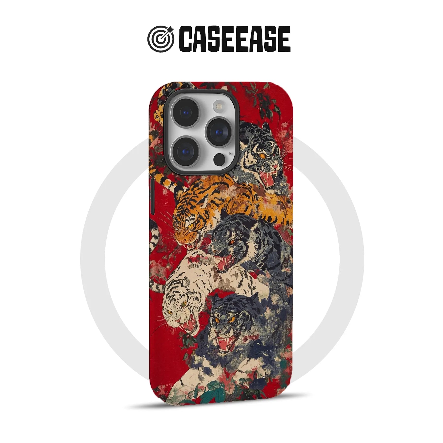 Artistic Tiger Print Phone Case
