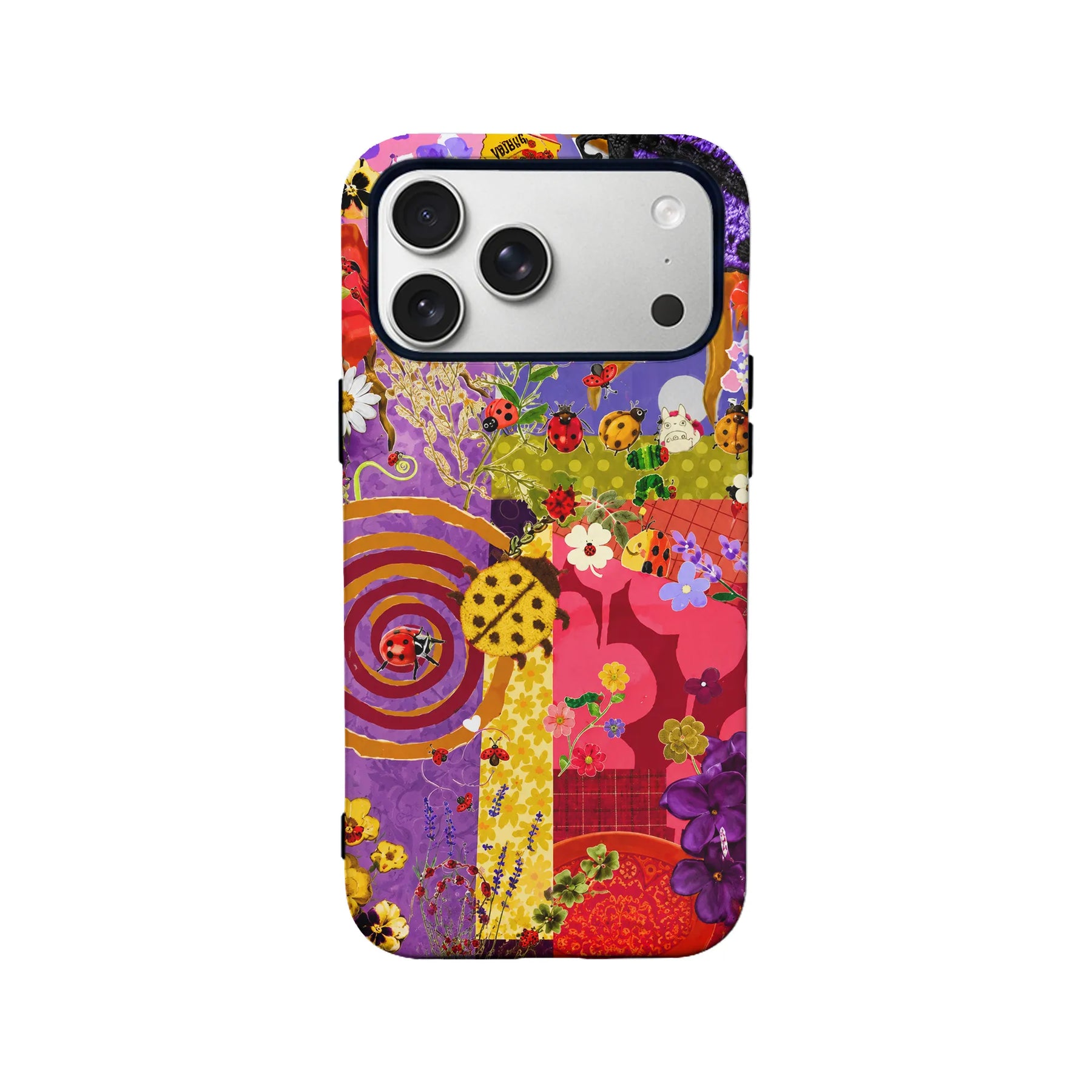 Artistic Ladybug Floral Phone Case