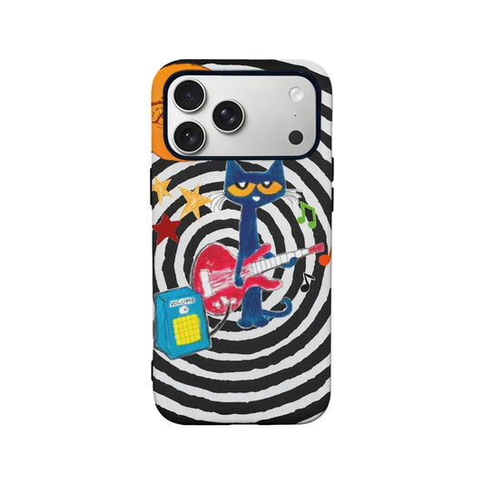 Rockstar Cat Phone Case - Colorful and Fun