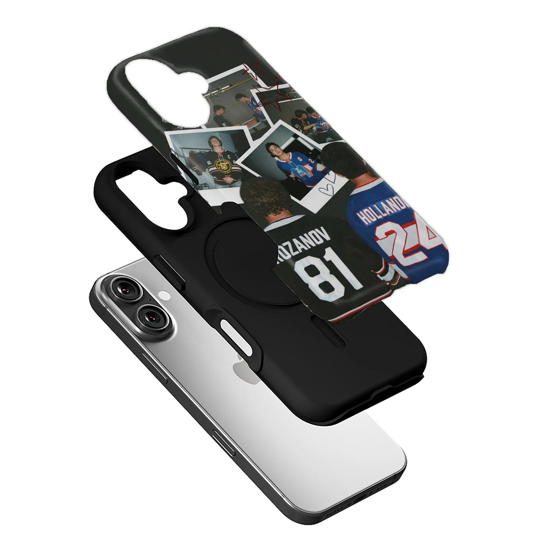 Retro Hockey Collage Phone Case