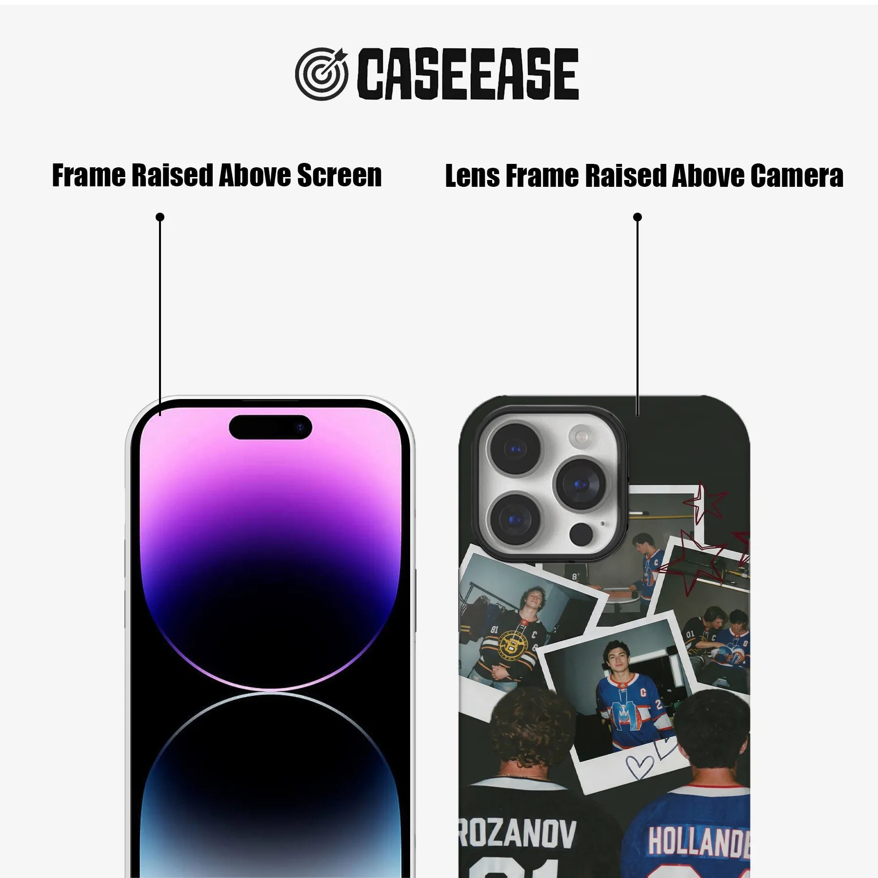 Retro Hockey Collage Phone Case