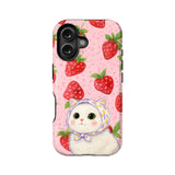 Cute Strawberry Cat Phone Case