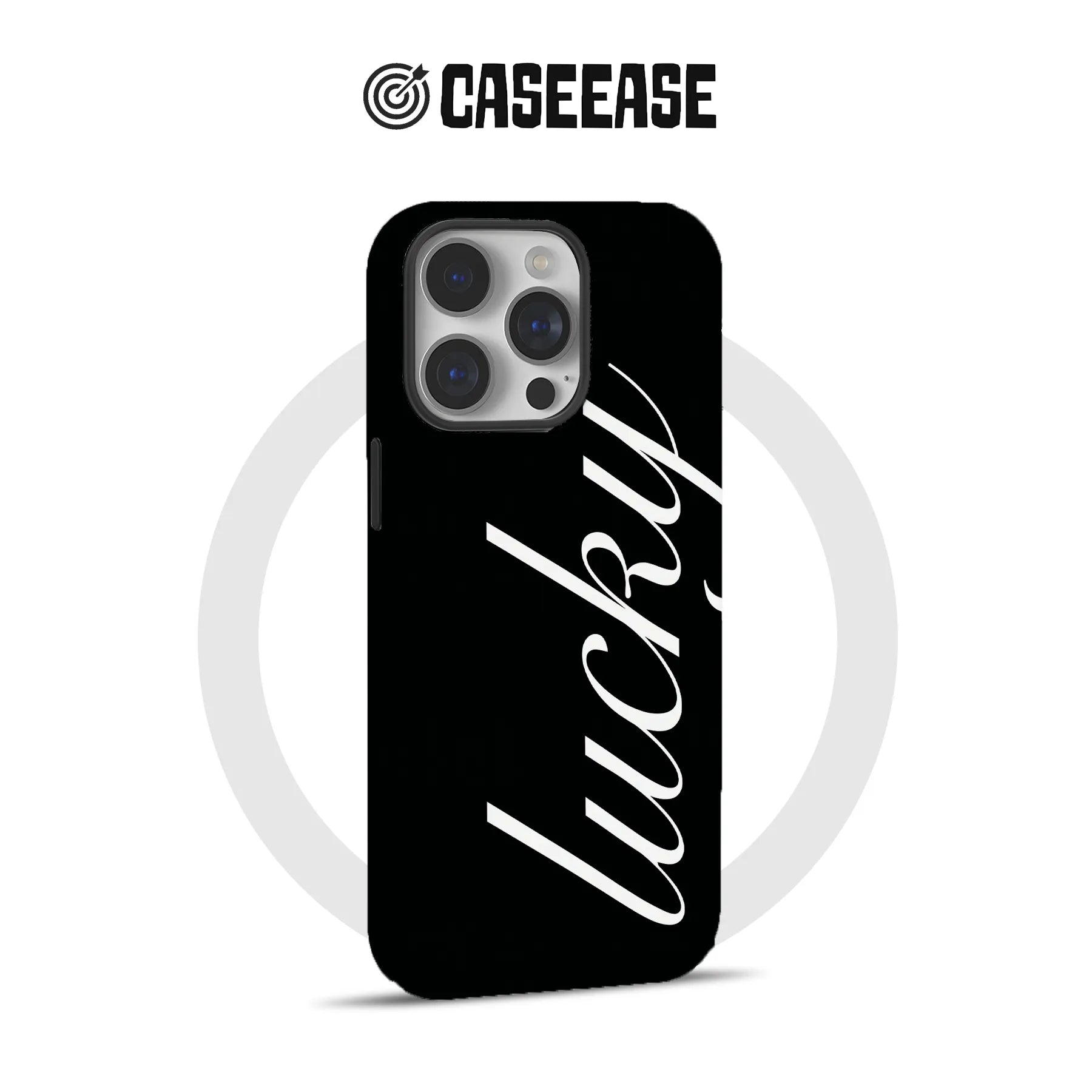 Lucky Statement Black Phone Case