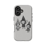 Whimsical Cartoon Girl Phone Case