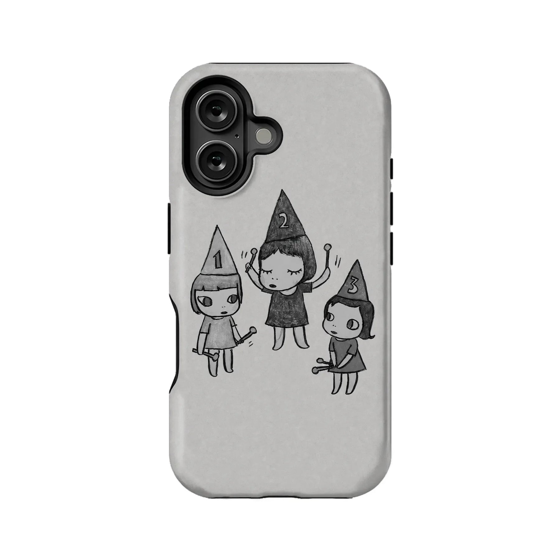 Whimsical Cartoon Girl Phone Case