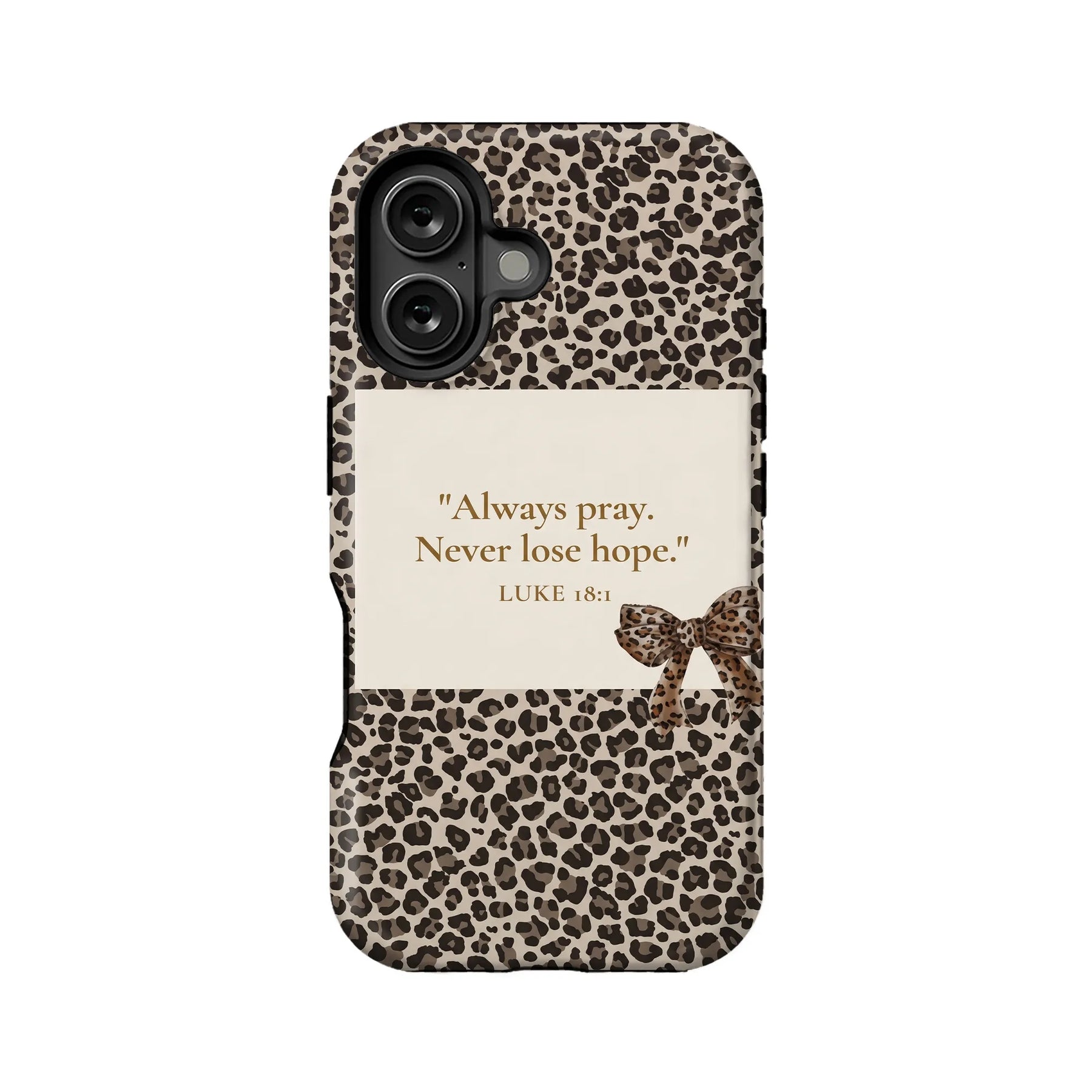 Always Pray Leopard Print Phone Case