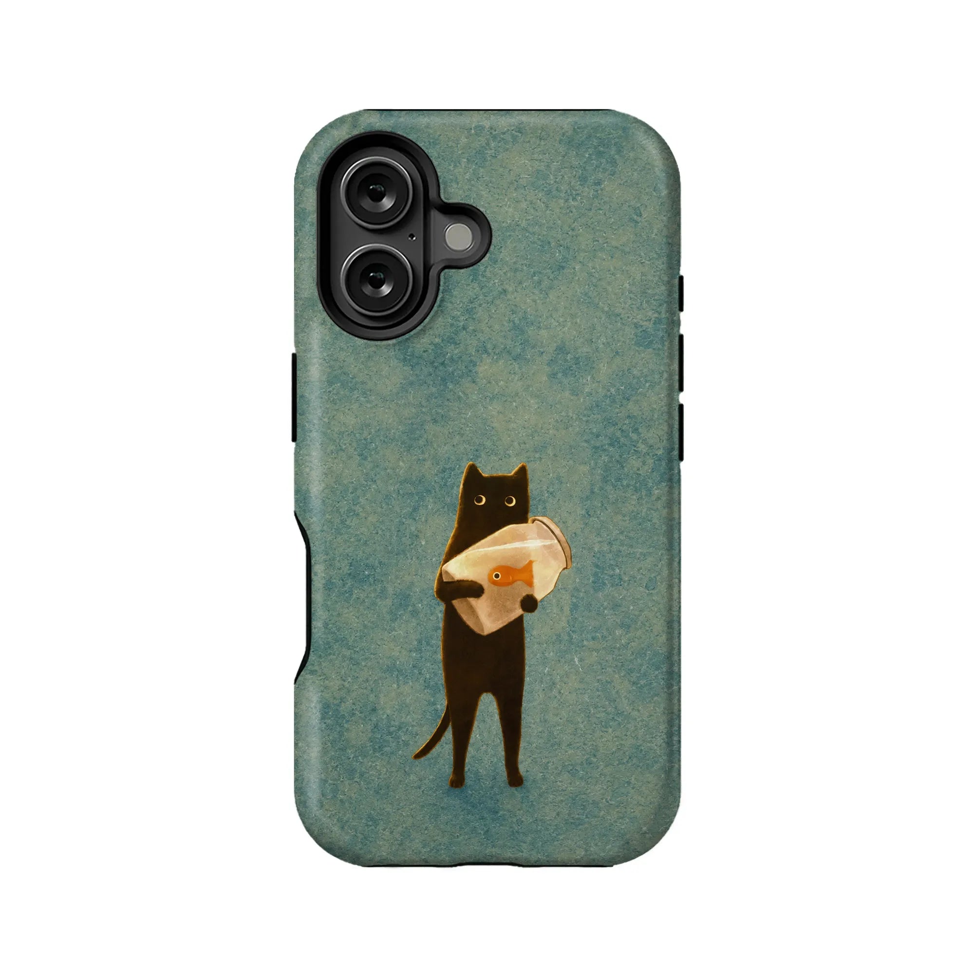 Whimsical Black Cat Phone Case
