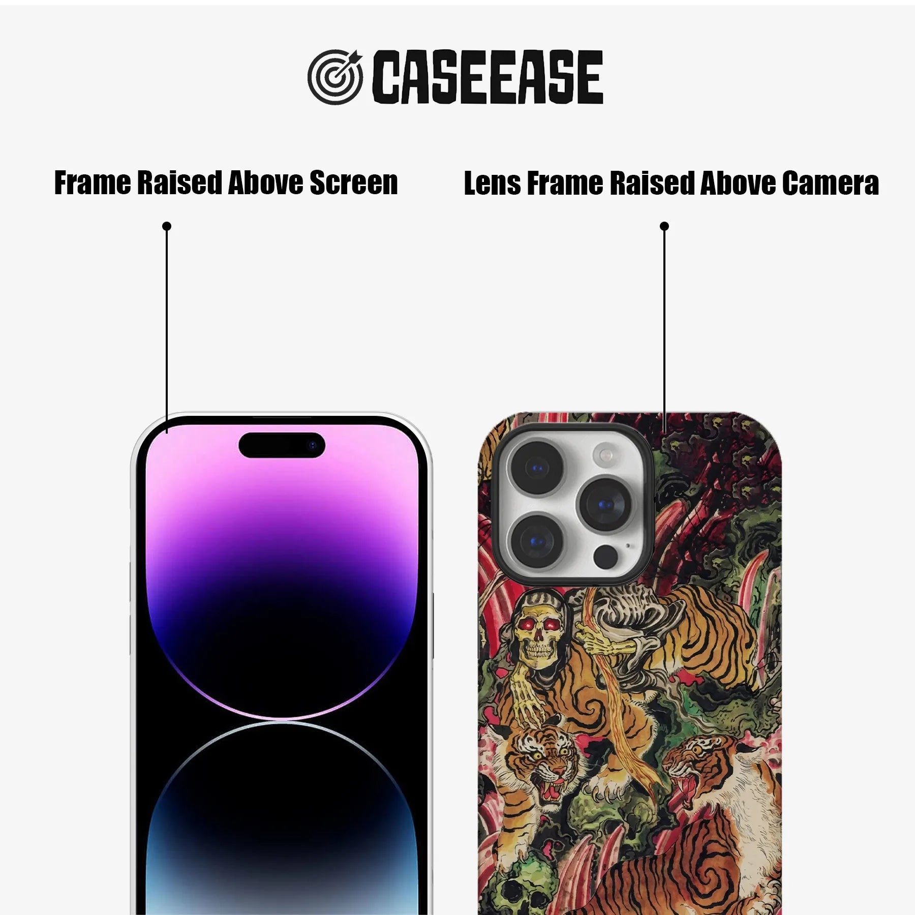 Tiger Skull Aesthetic Phone Case