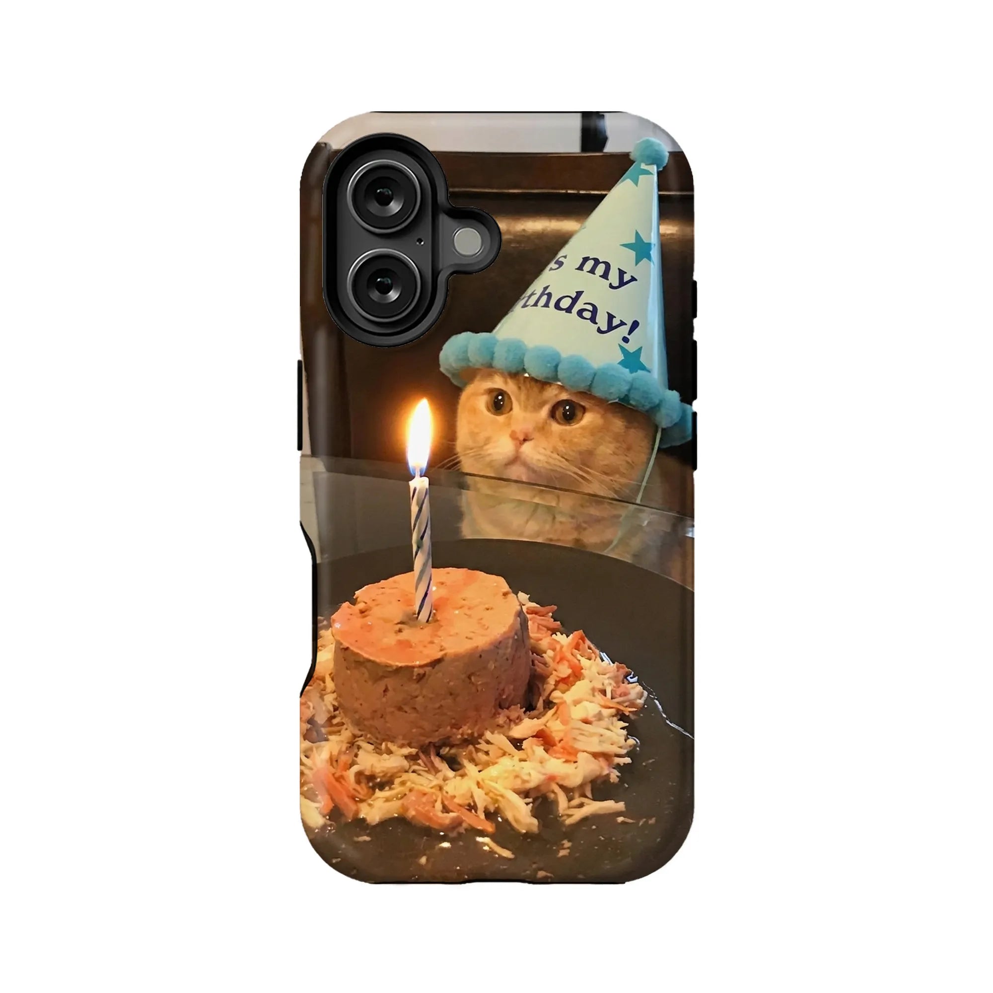 Cat's Birthday Cute Animal IPhone Phone Case - Premium Protective Phone Case - View 1