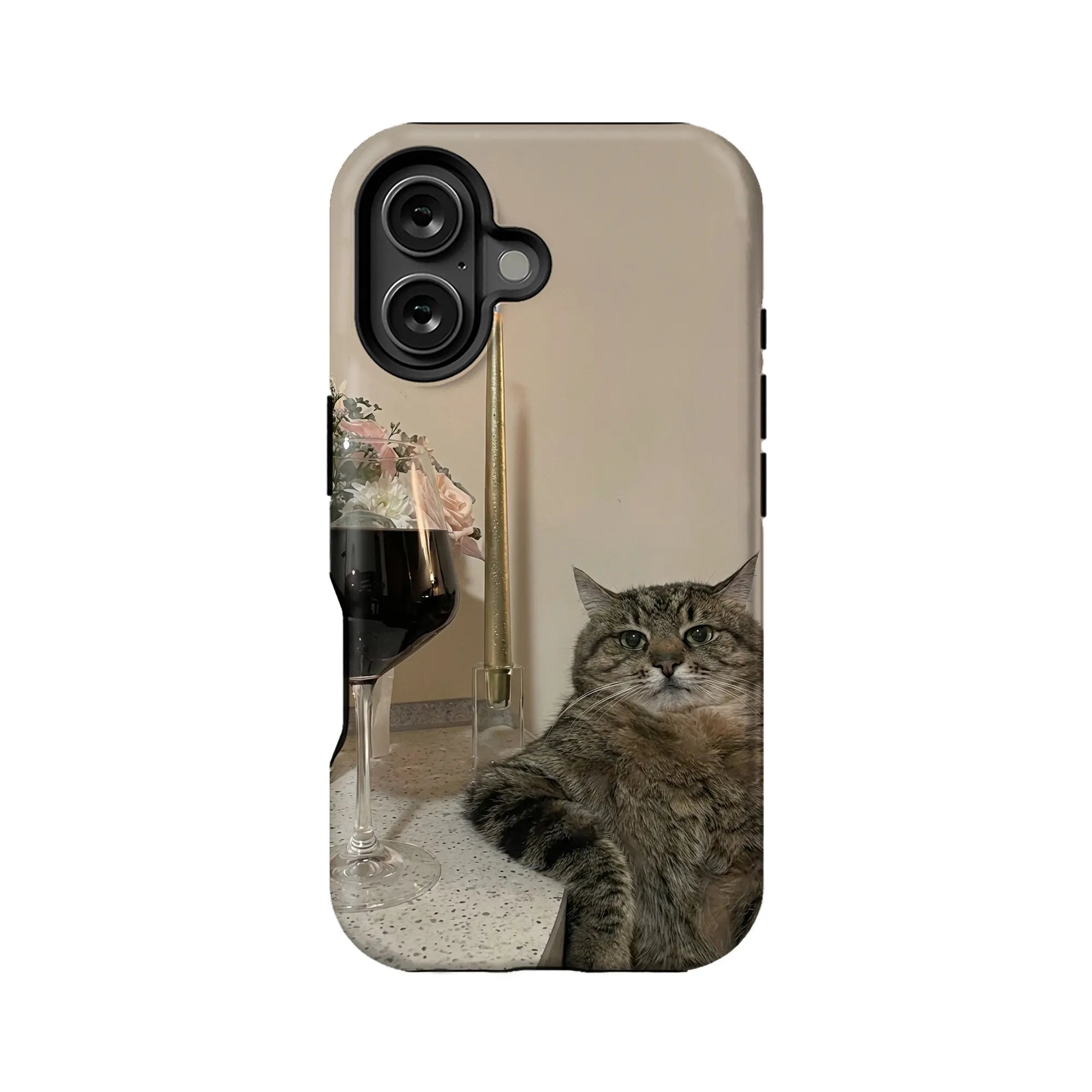 Blue Cat Cute Animal IPhone Phone Case - Premium Protective Phone Case - View 1