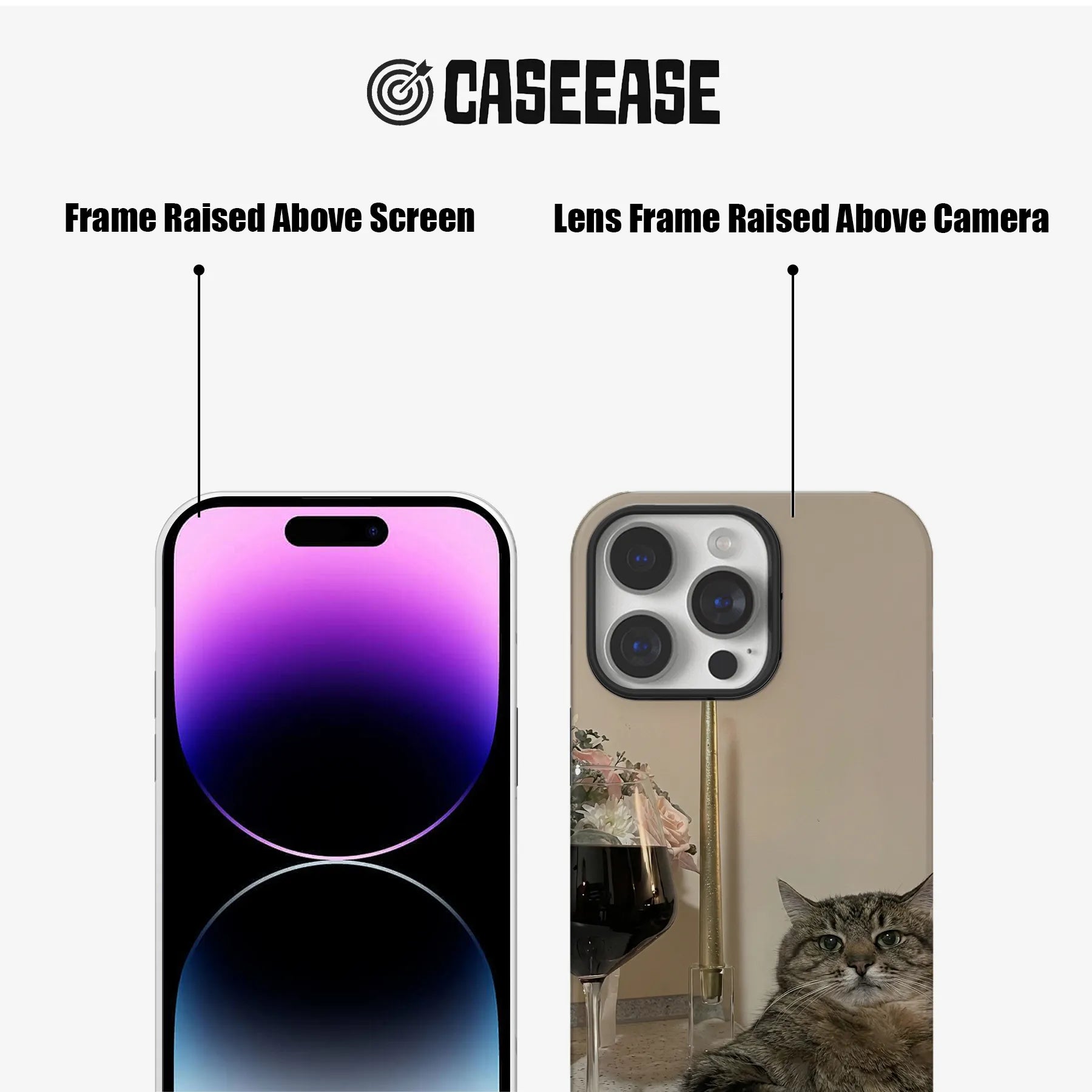 Blue Cat Cute Animal IPhone Phone Case - Premium Protective Phone Case - View 5