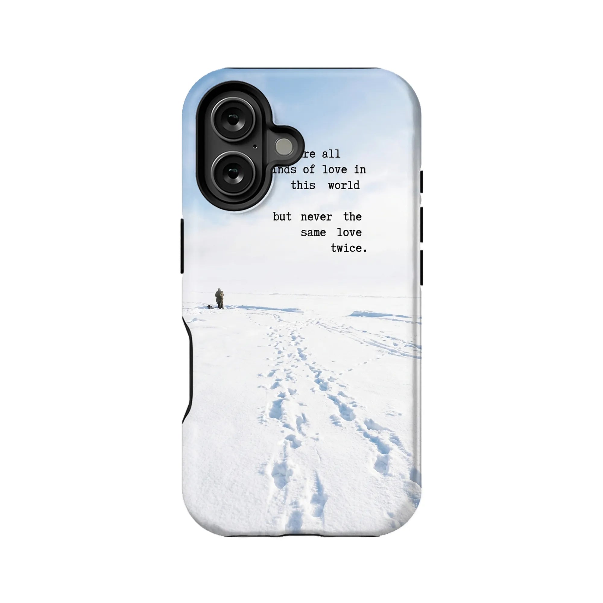Snowy Text Text Art IPhone Phone Case - Premium Protective Phone Case - View 1