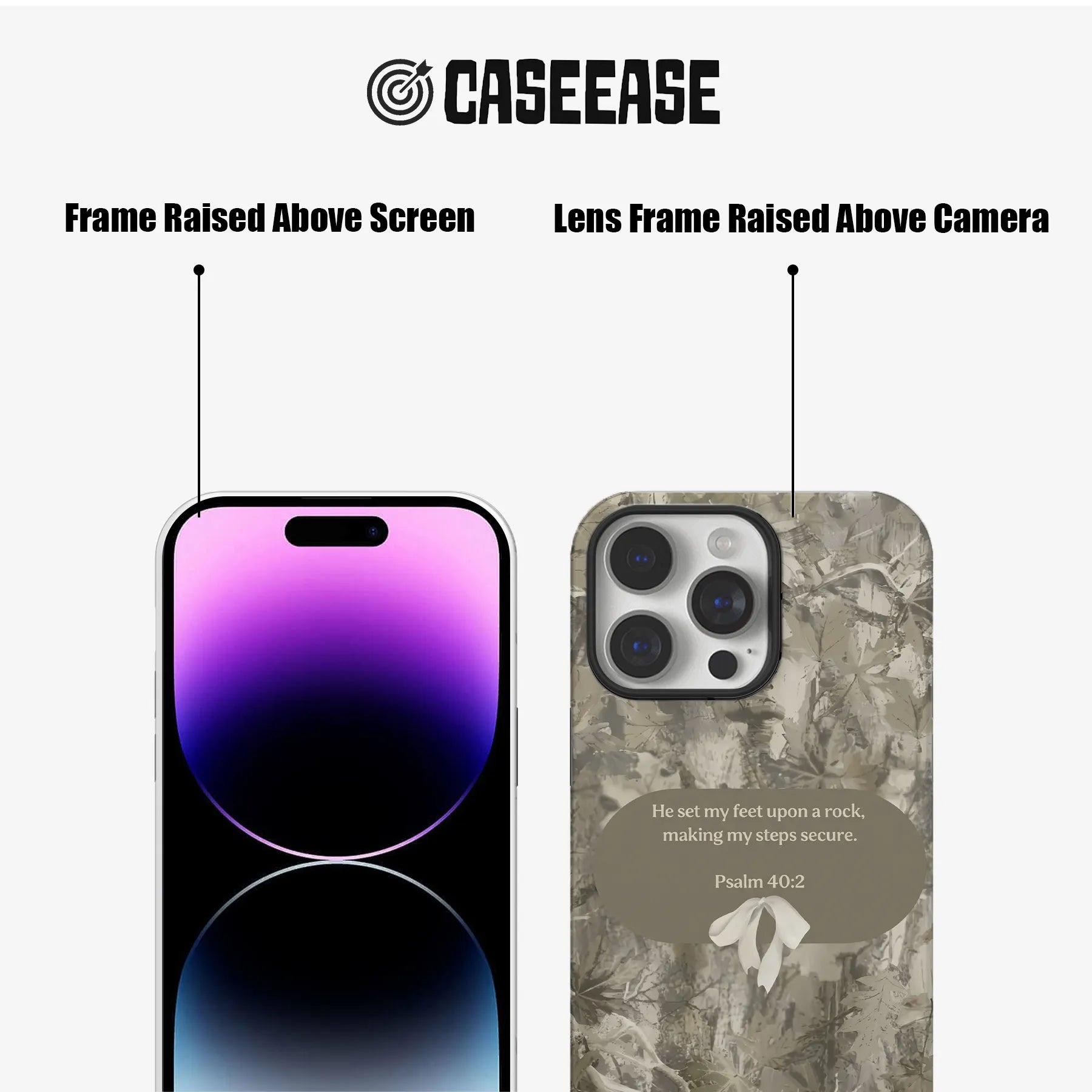 Psalm 40:2 Inspirational Phone Case