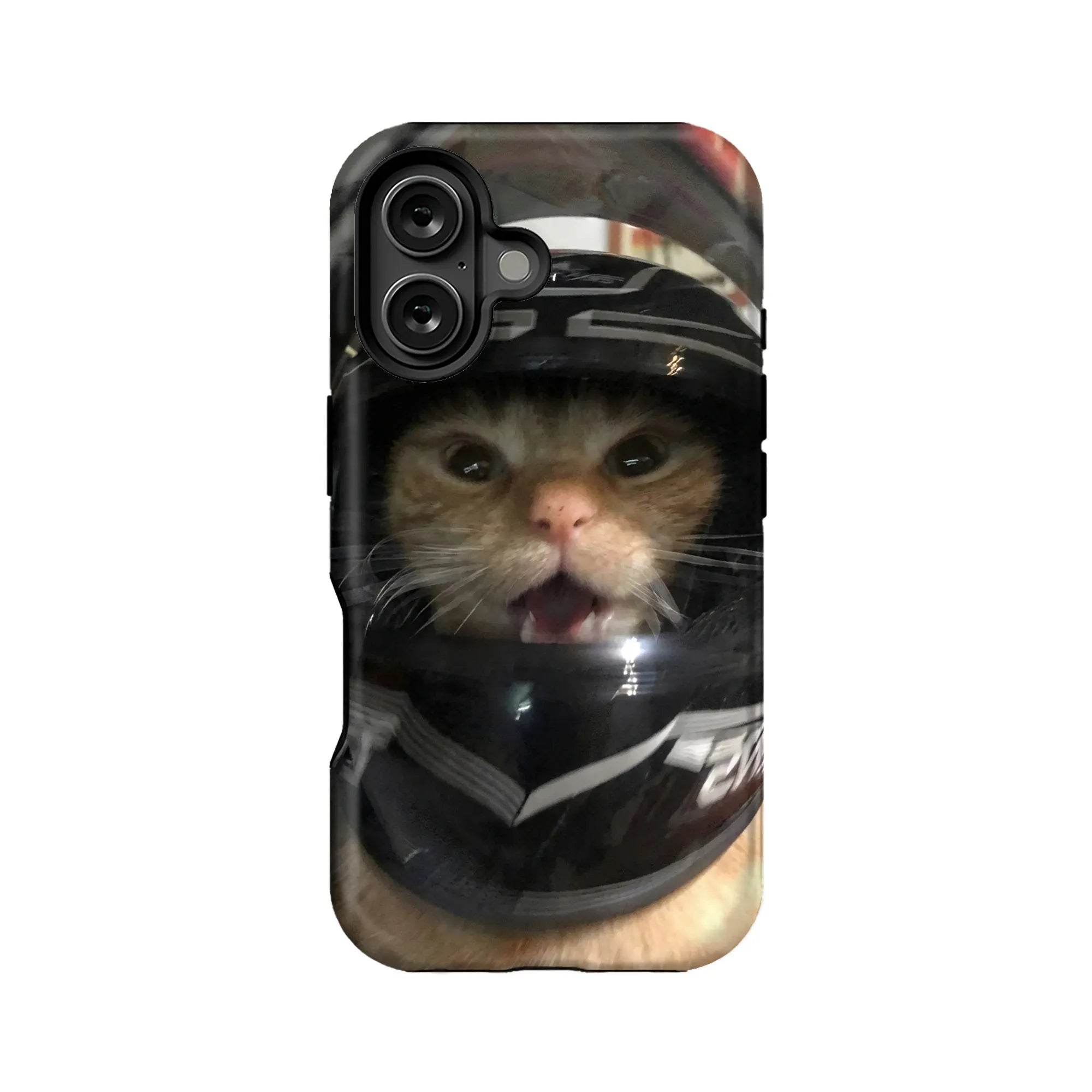 Motorcyclist Cute Animal IPhone Phone Case - Premium Protective Phone Case - View 1