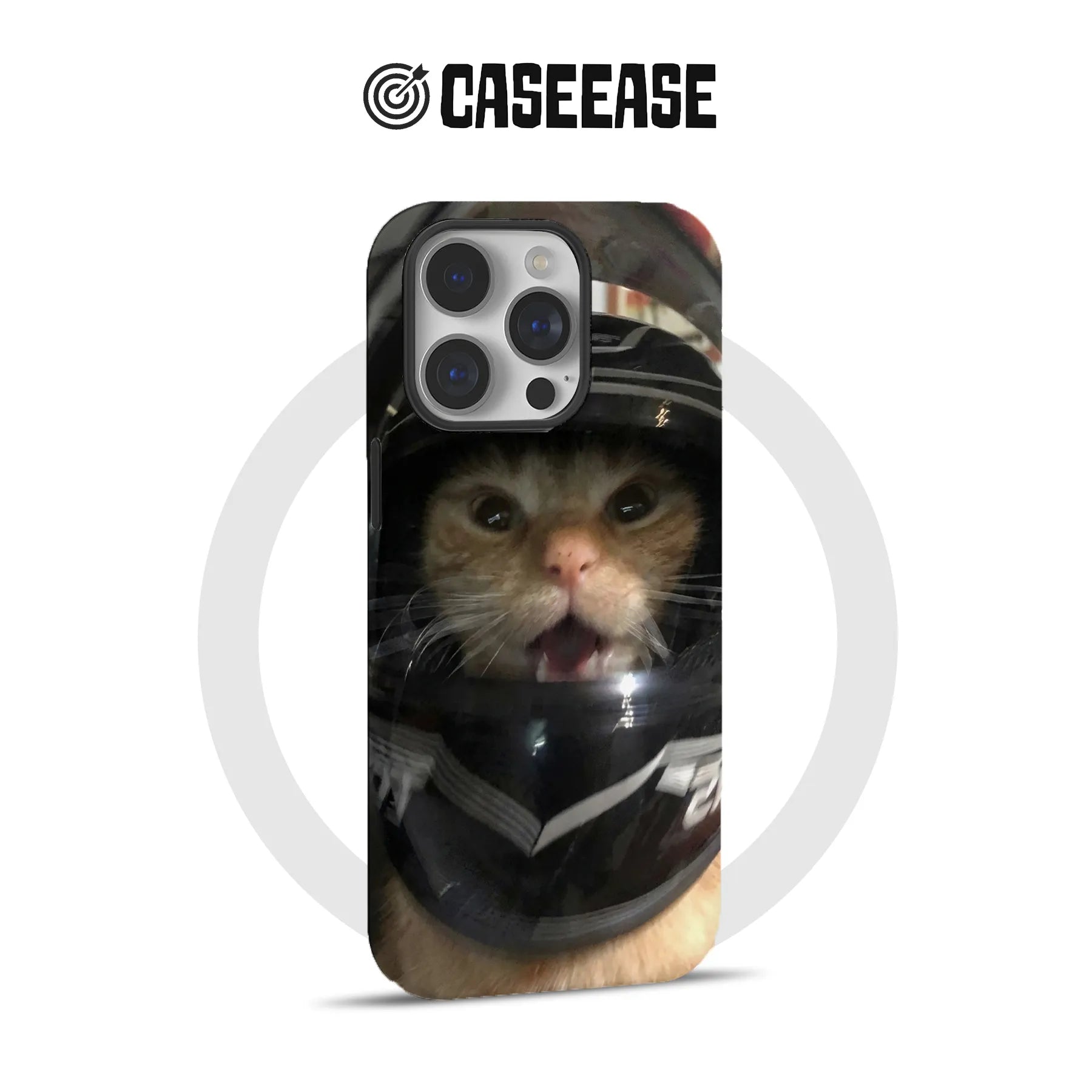 Motorcyclist Cute Animal IPhone Phone Case - Premium Protective Phone Case - View 4