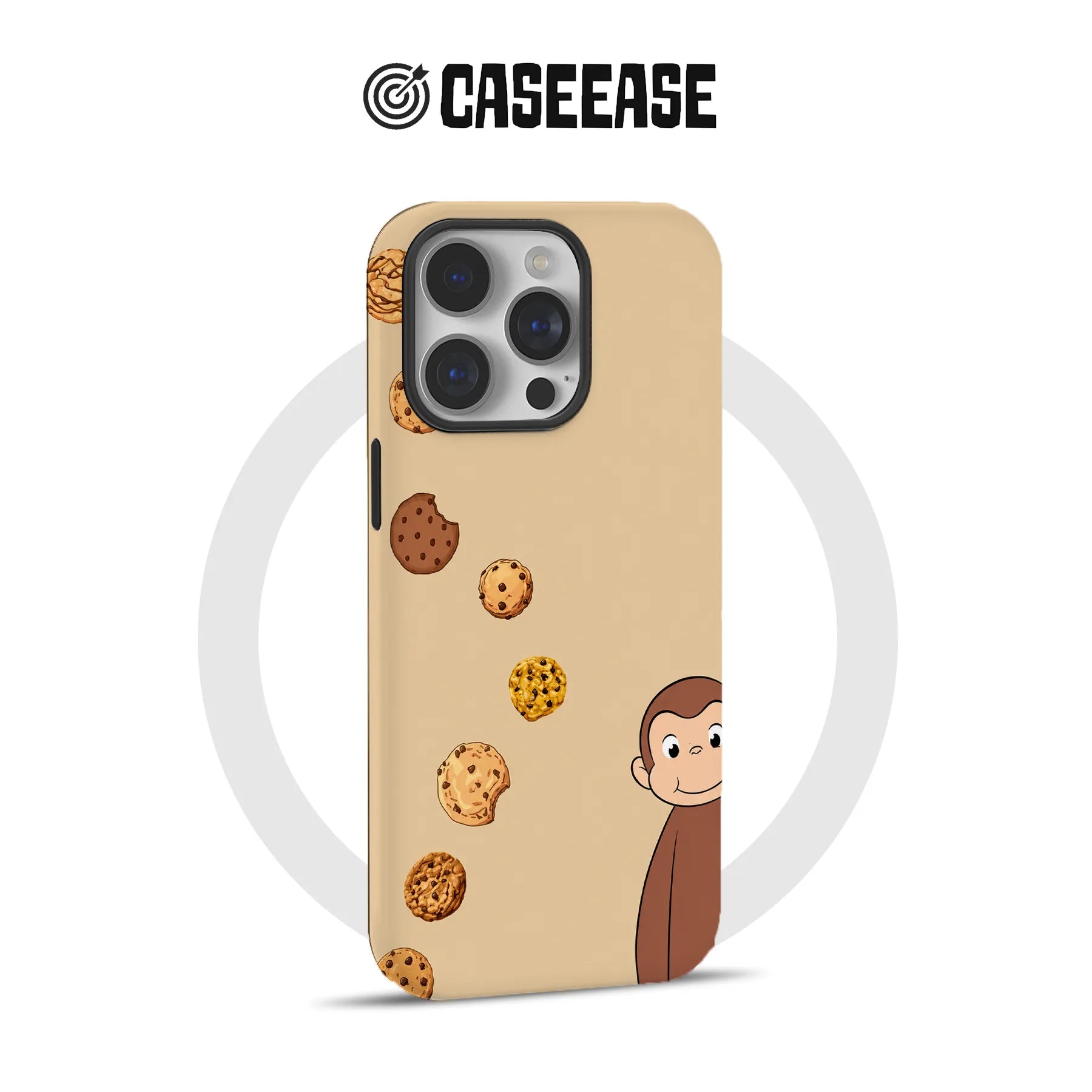 Curious Monkey Cookie Phone Case